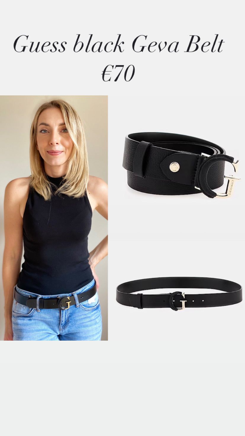 BW7823LEA35 Guess black Geva Belt