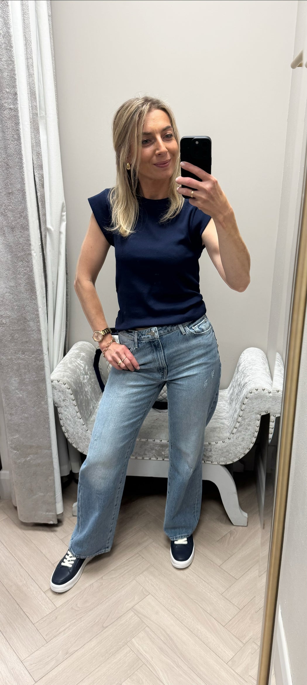 Guess Jodi high rise wide leg jean