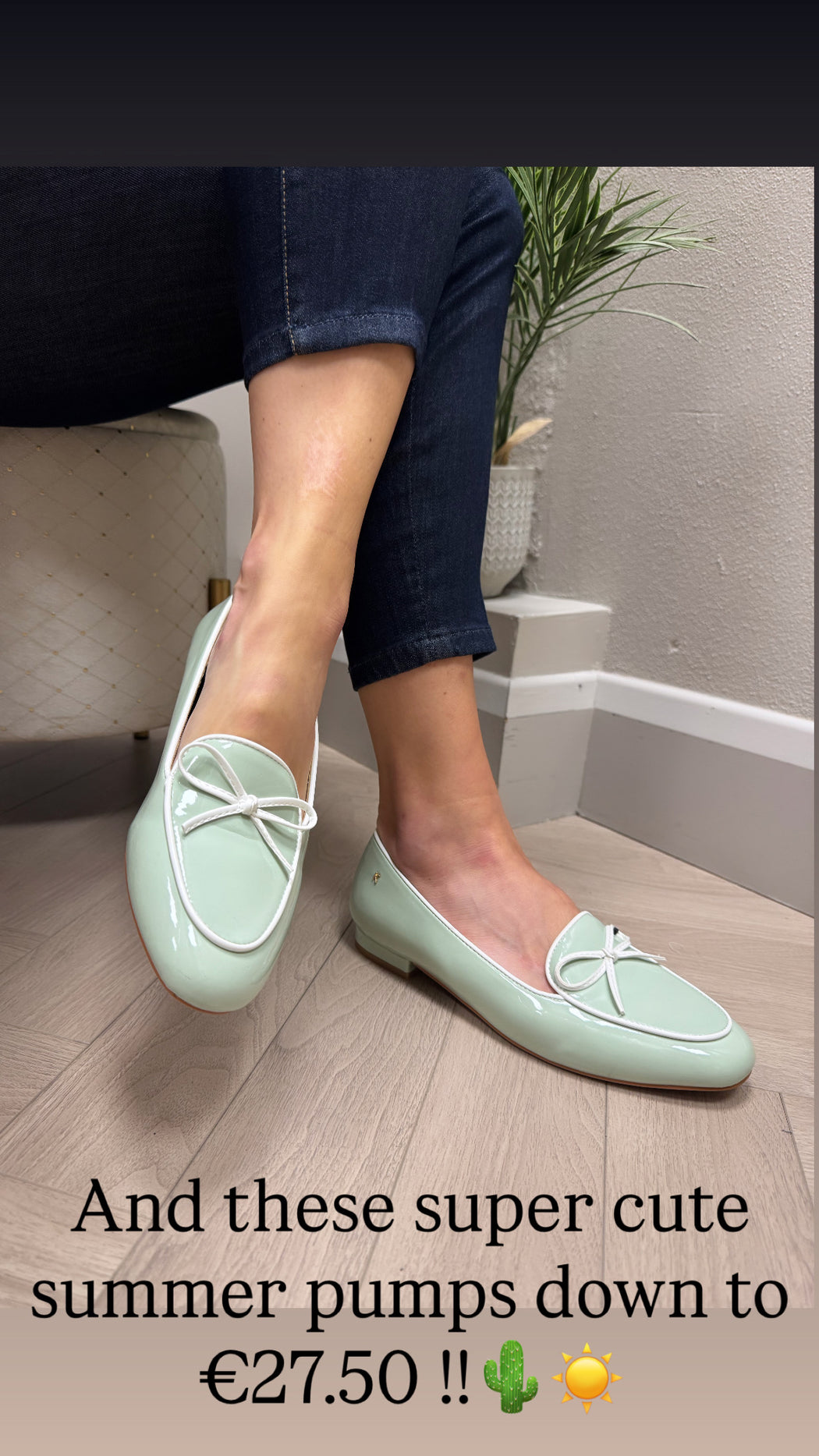 Flitton mint shine loafer