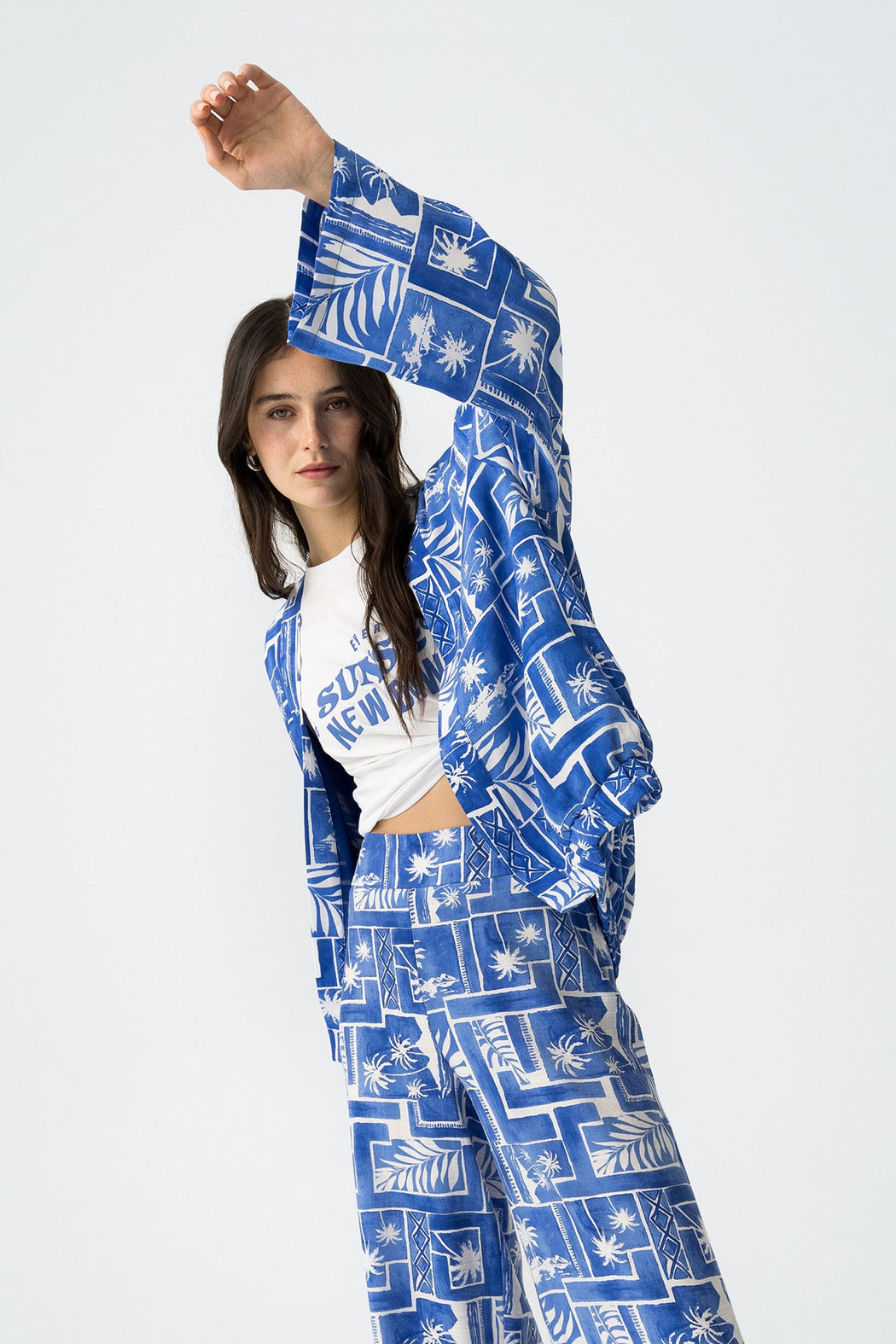 Rave blue kimona jacket