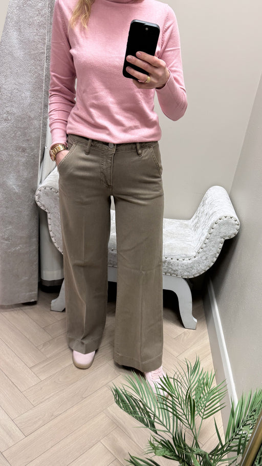 Zoya guess wide leg cropped jeans taupe w5ra1Lwfxva- G1EC