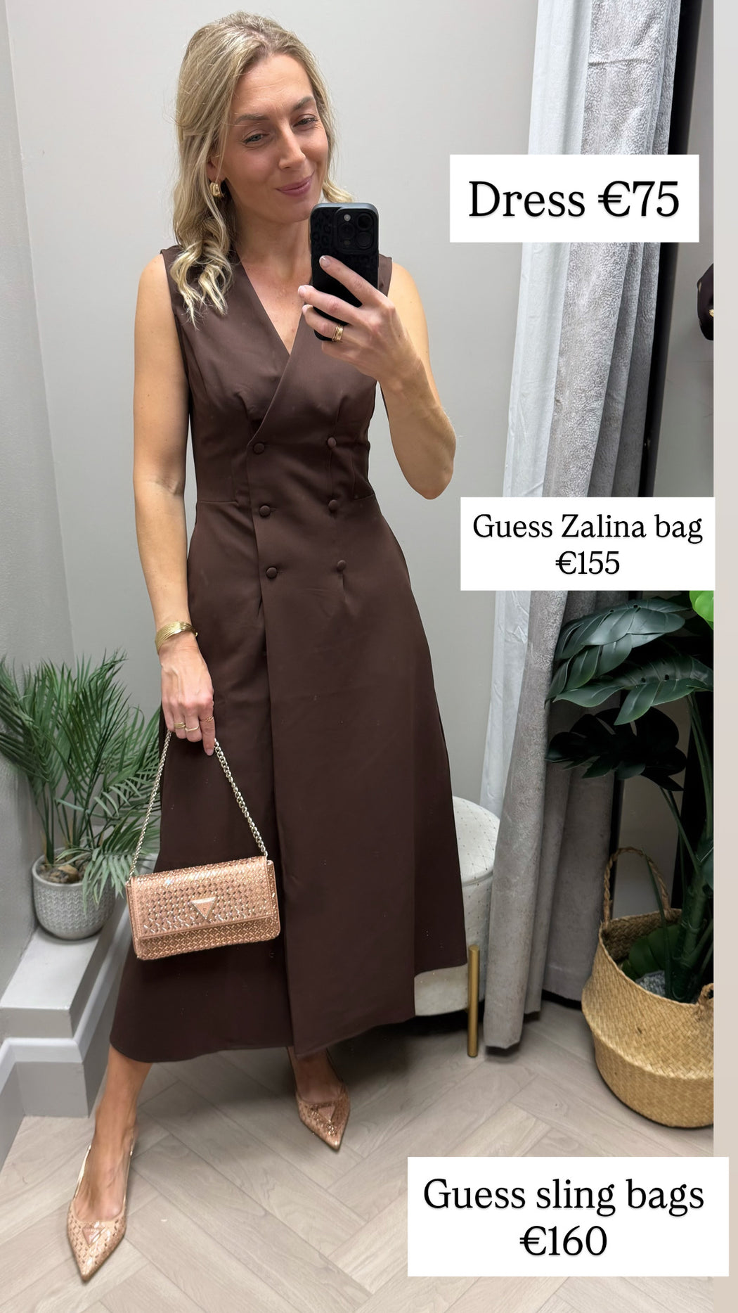 Zalina guess satin rhinestone clutch