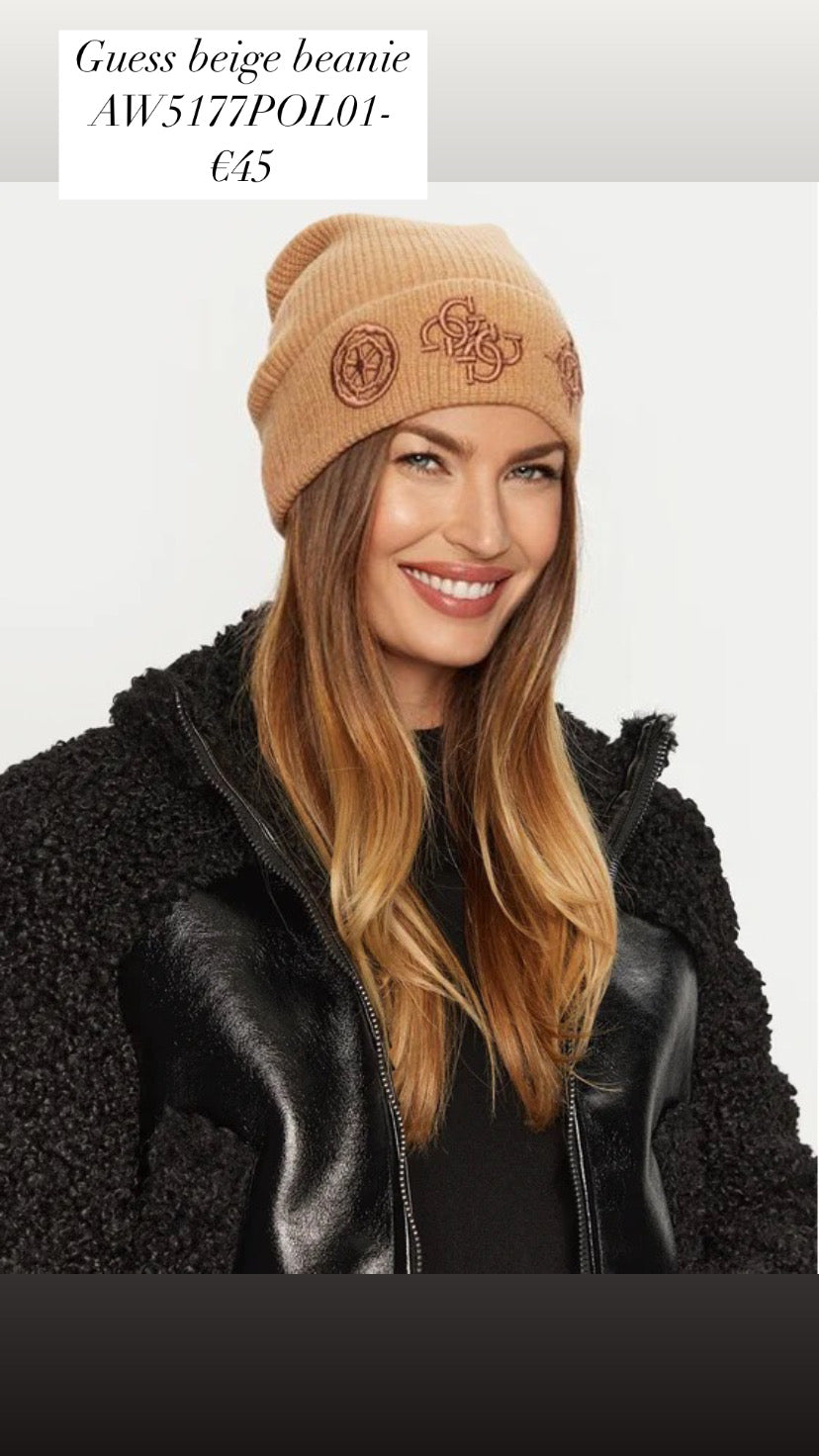 AW5177POL01 Guess beige beanie