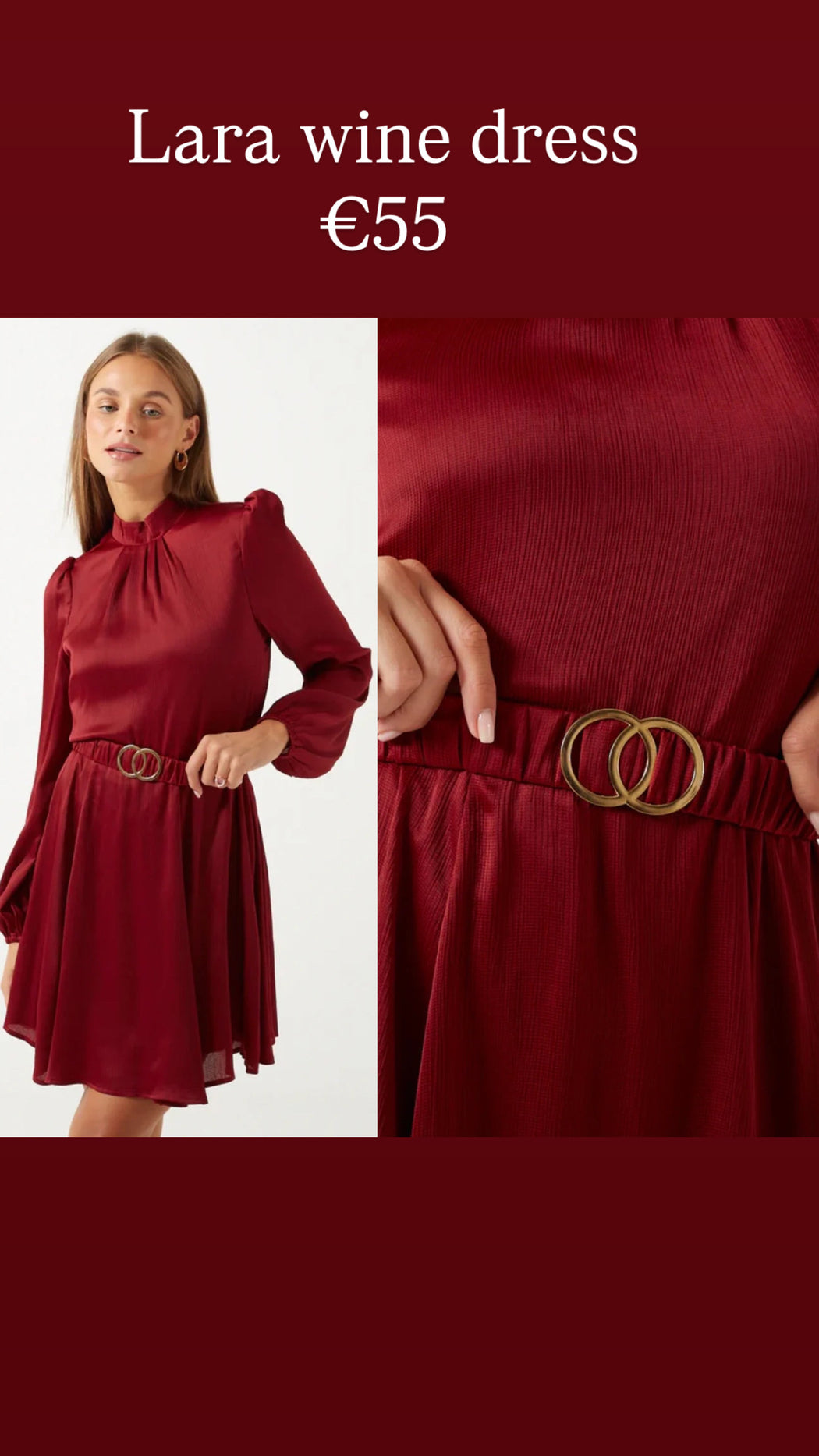 Lara wine dress