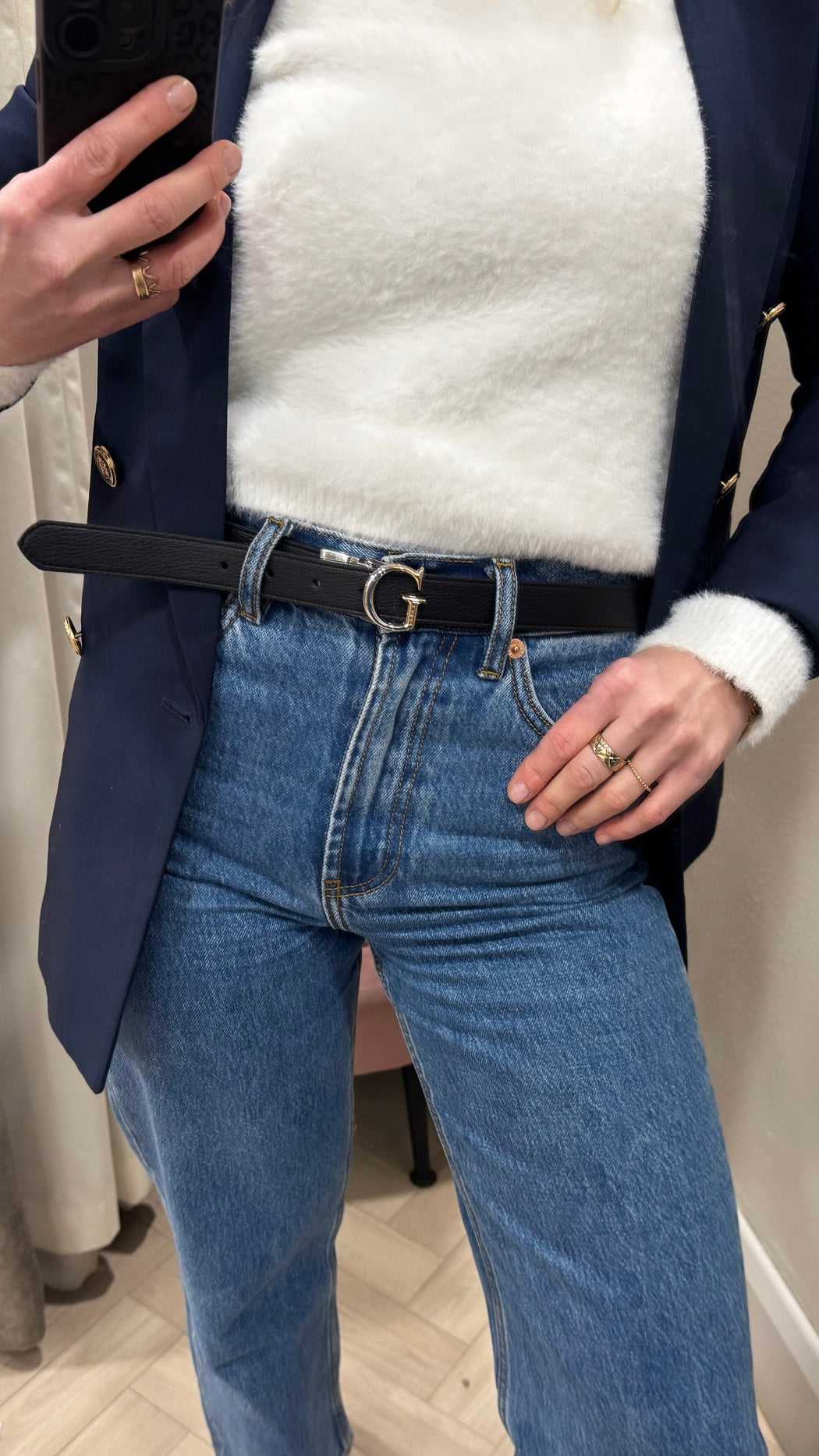 Guess reversible belt grey/black BW9325P6115 - CLO