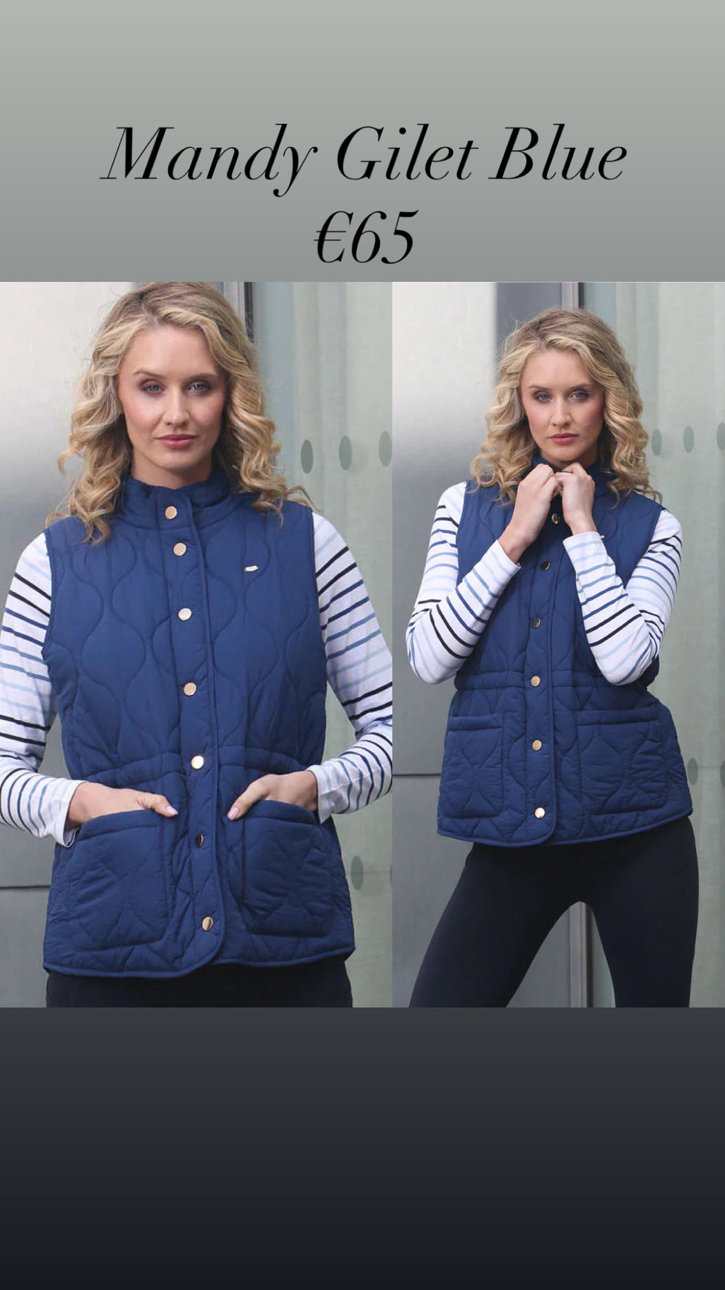 Mandy Gilet Blue