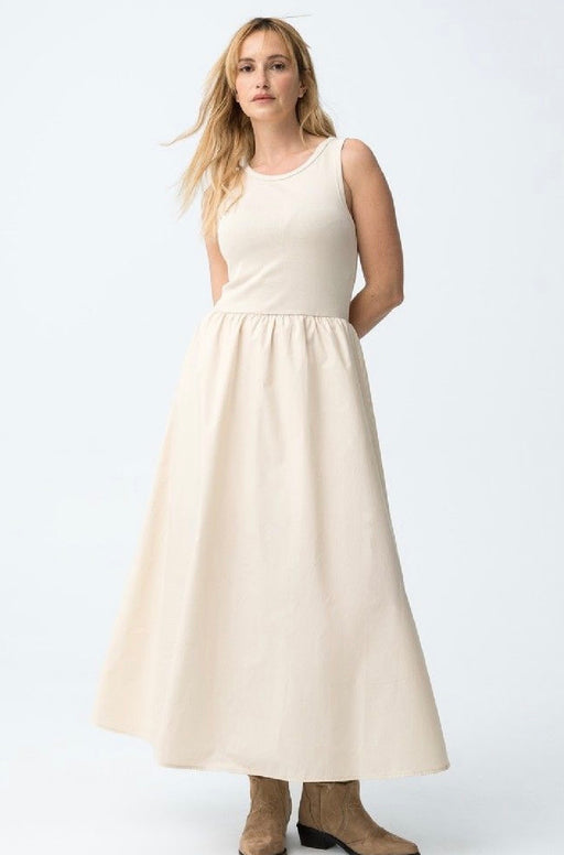 Figi cream midi dress