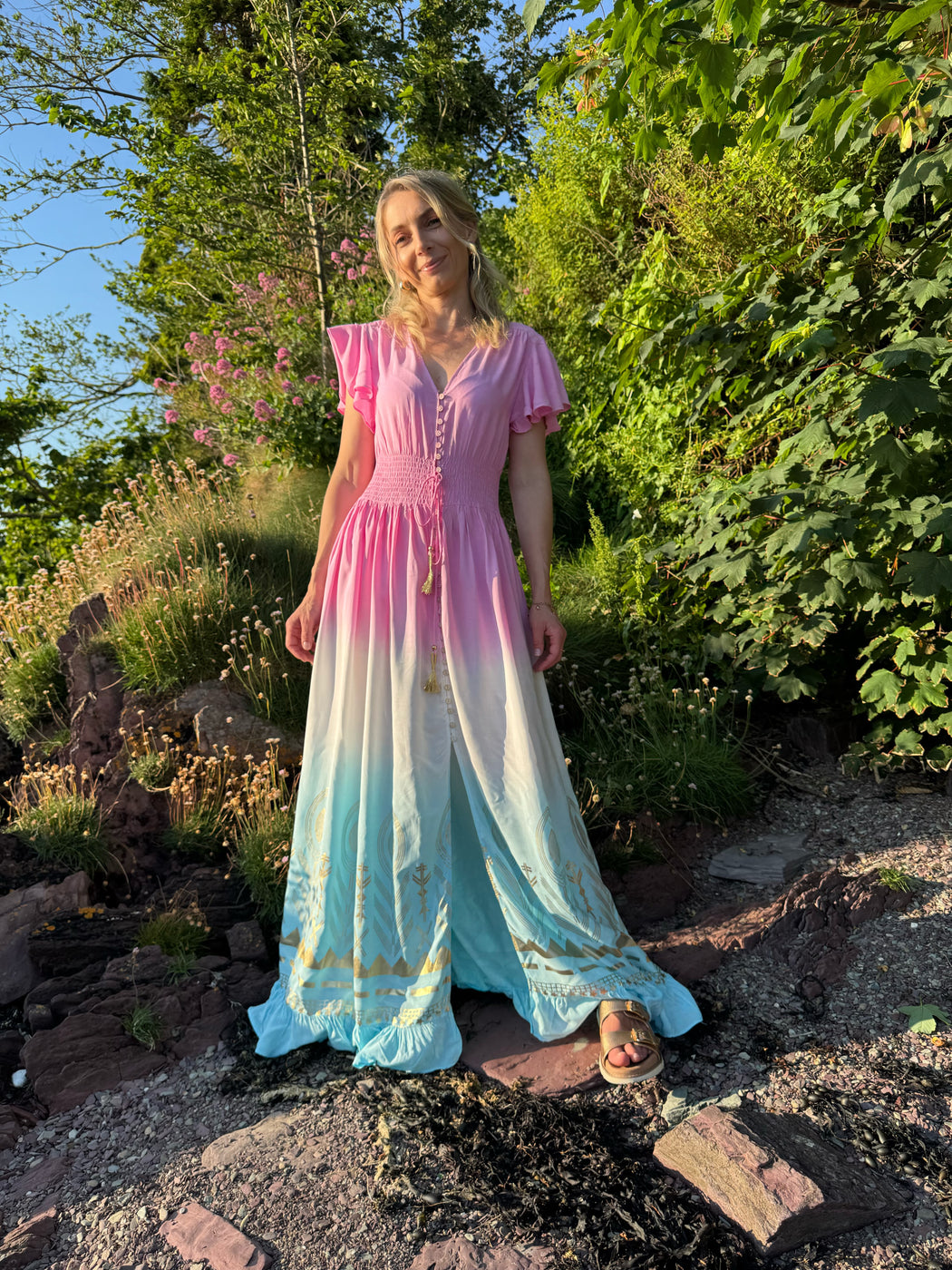 Maeve two tone maxi