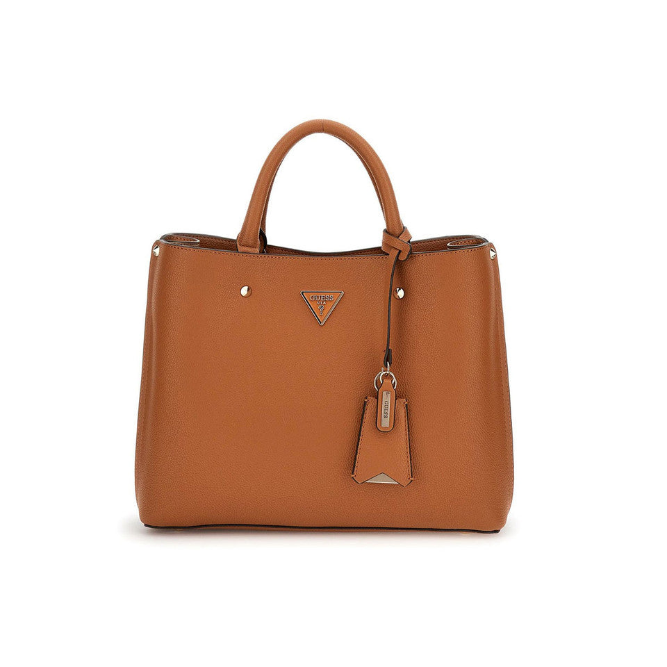 Bg877806 guess cognac meridian girlfriend satchel tote