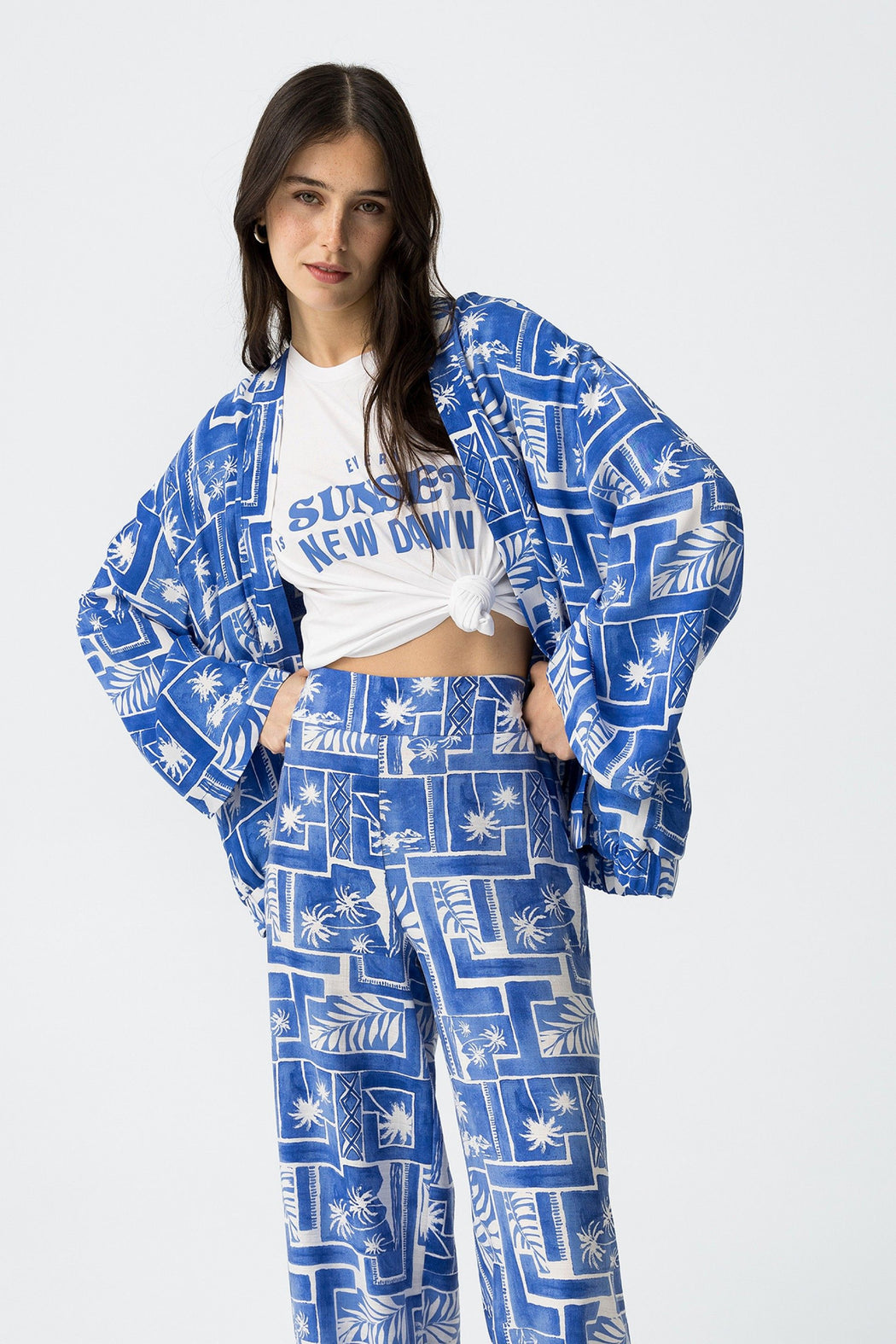 Rave blue kimona jacket