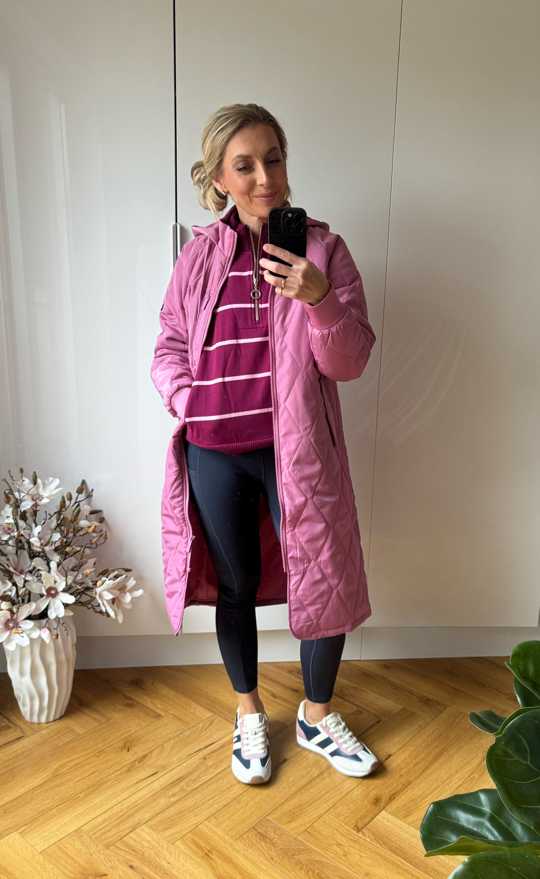 Casey Longline Coat Berry