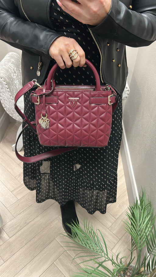 Guess paisleigh burgundy bag QG988305