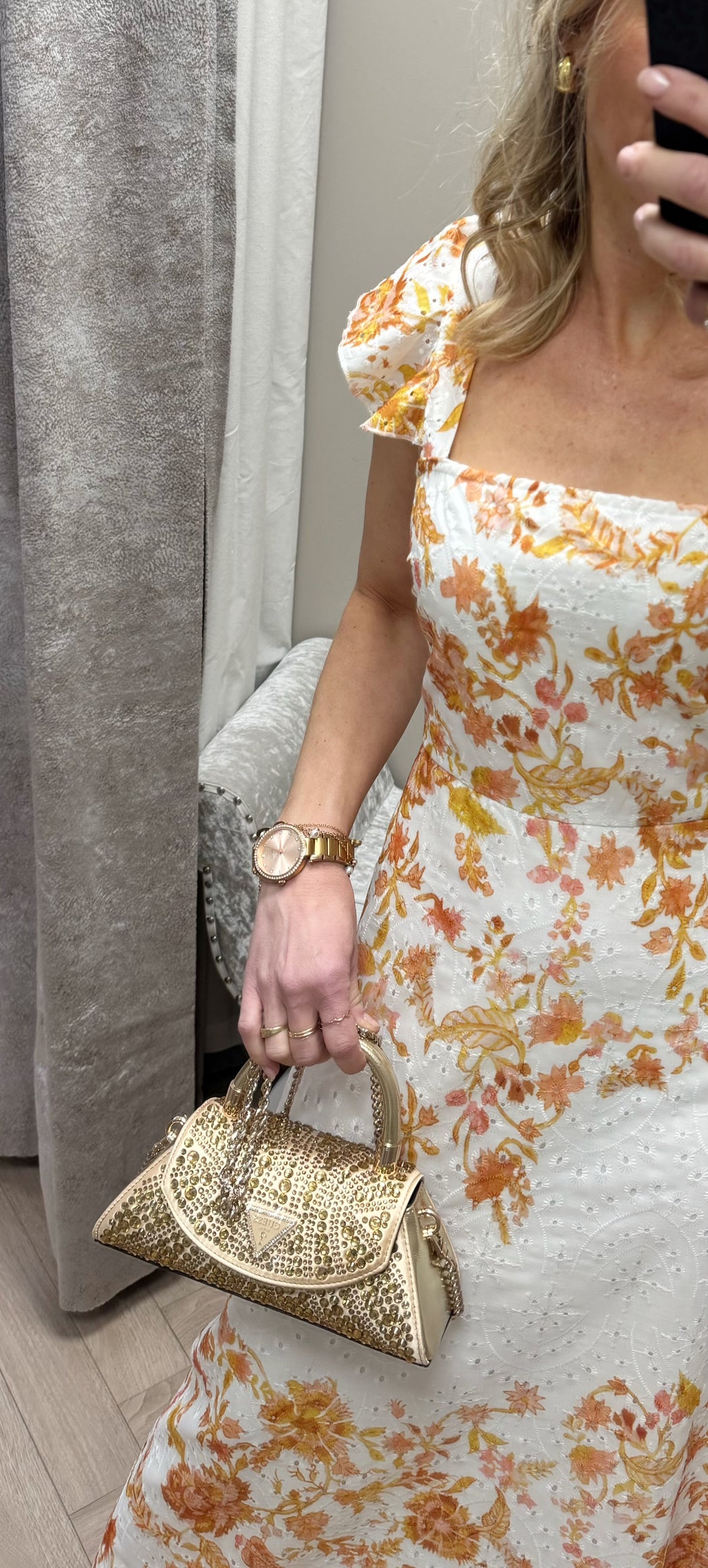 Orla broderie anglaise floral maxi dress