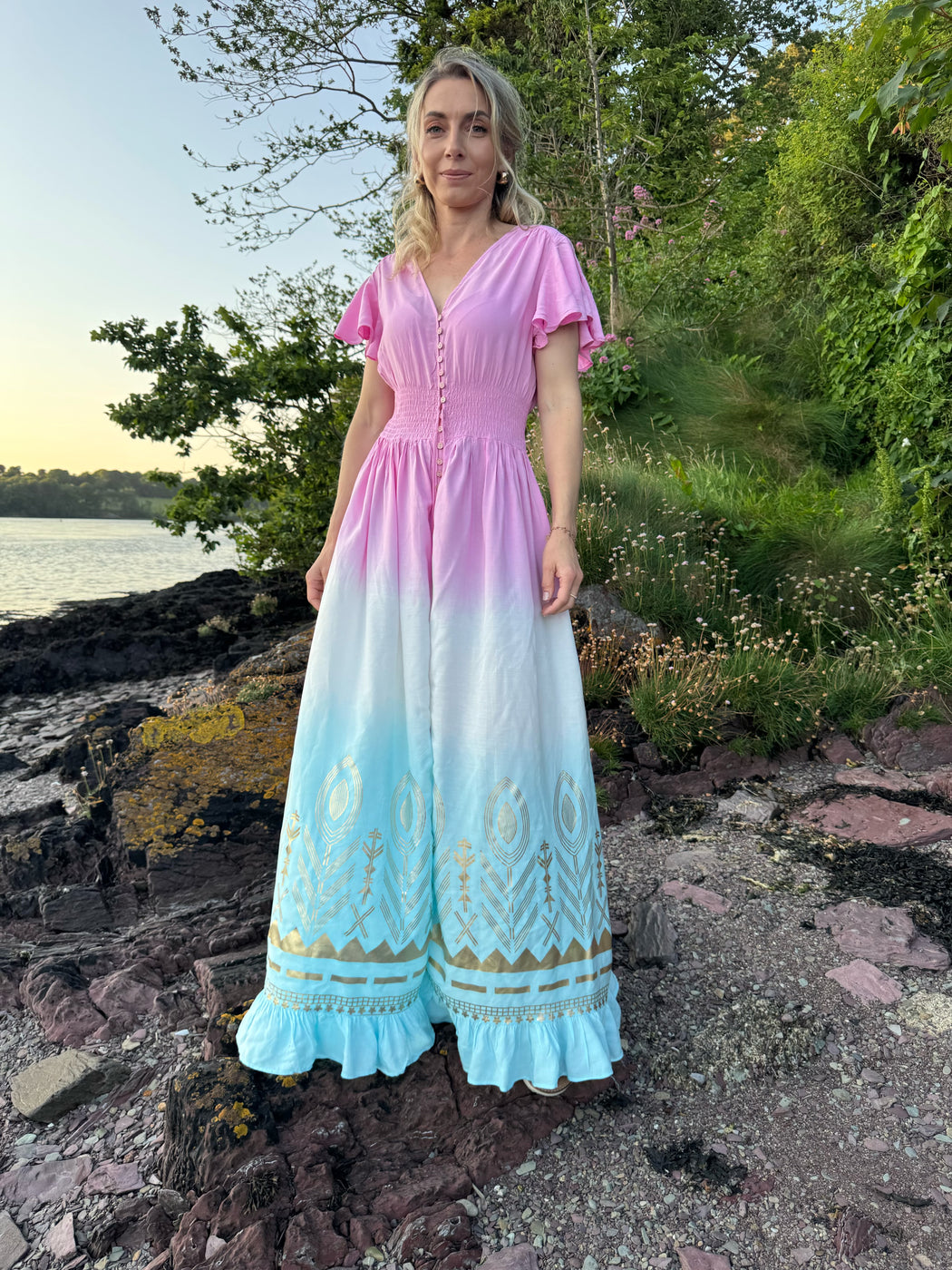 Maeve two tone maxi