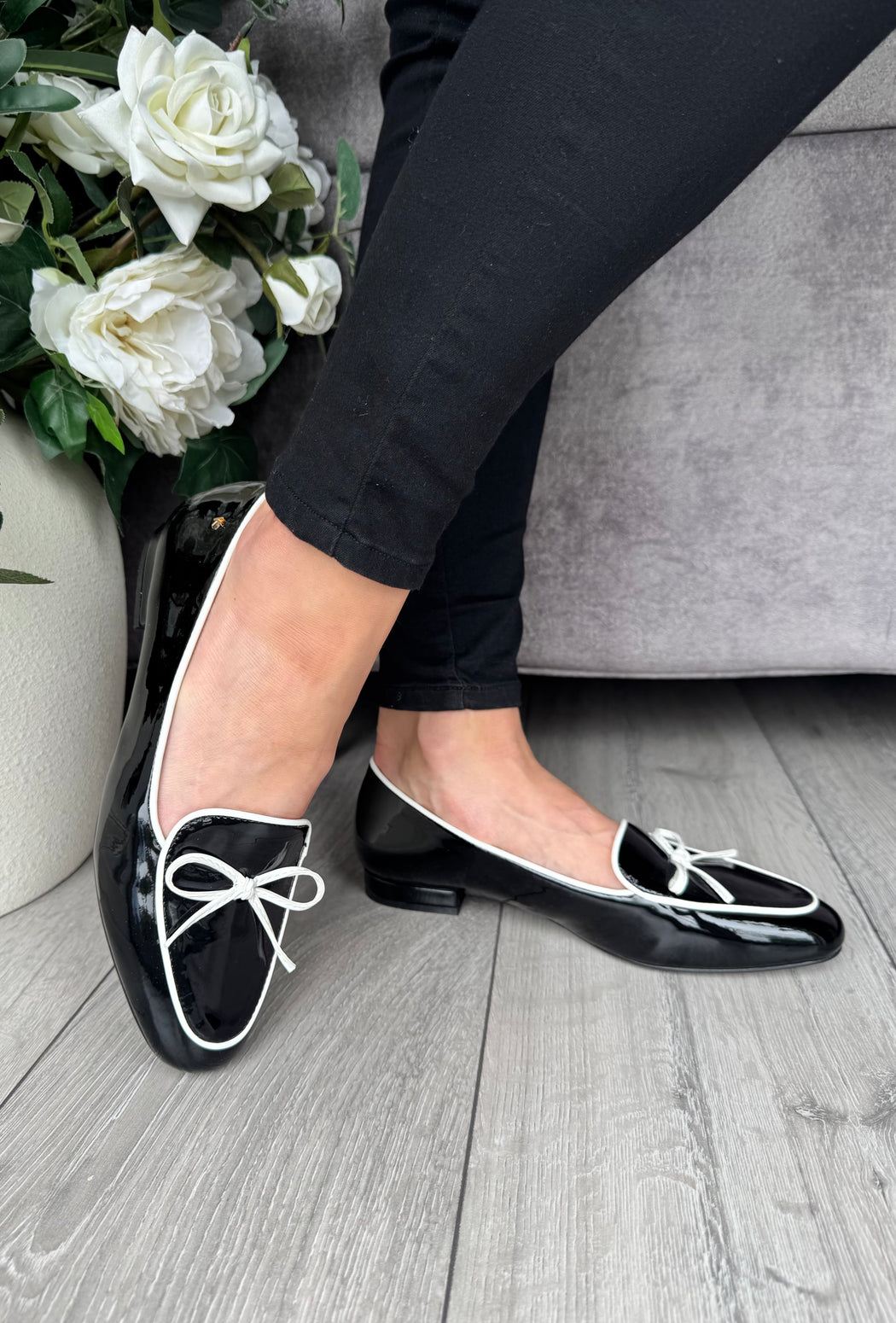 Flitton schwarz shine loafer