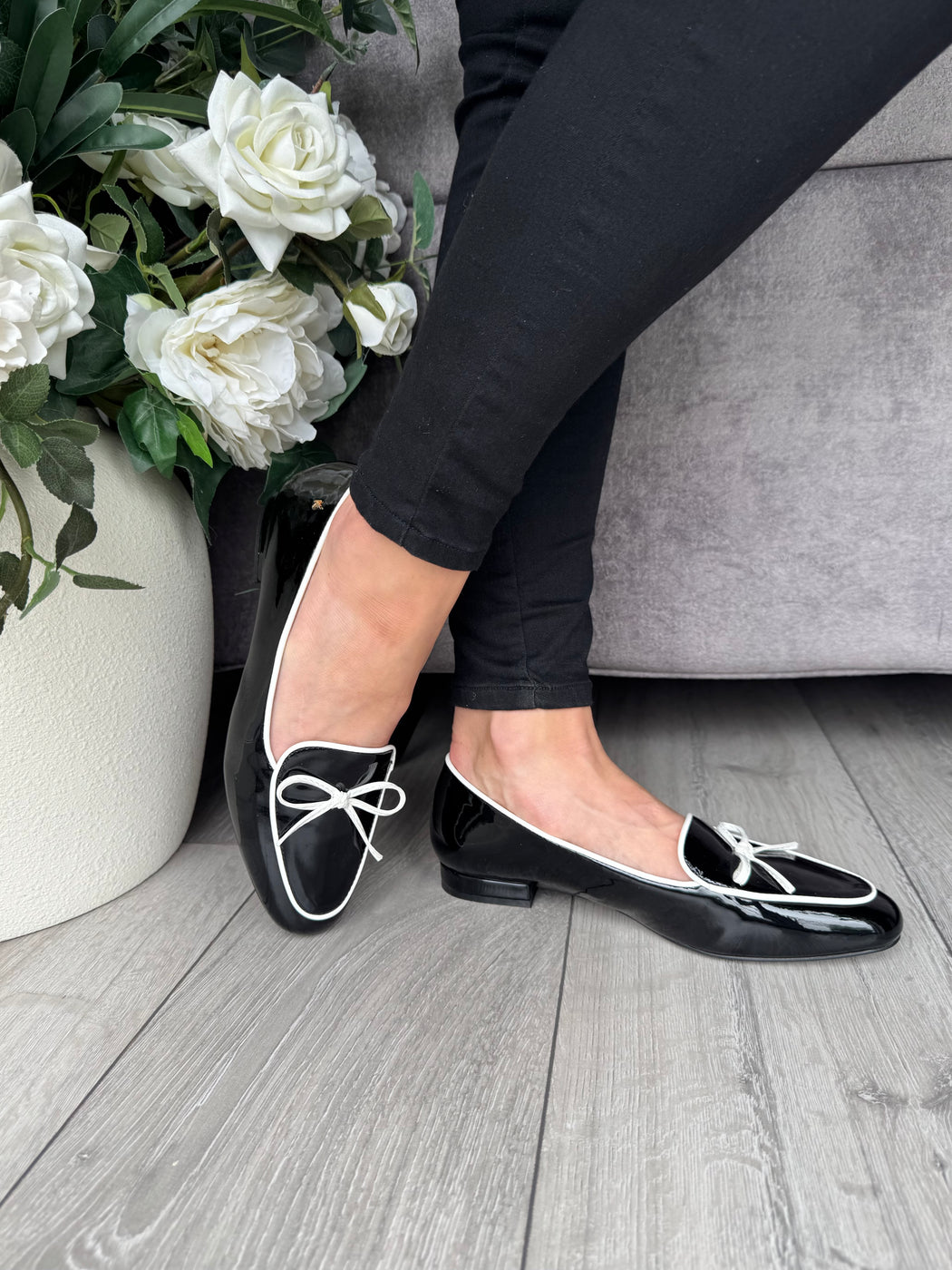 Flitton schwarz shine loafer