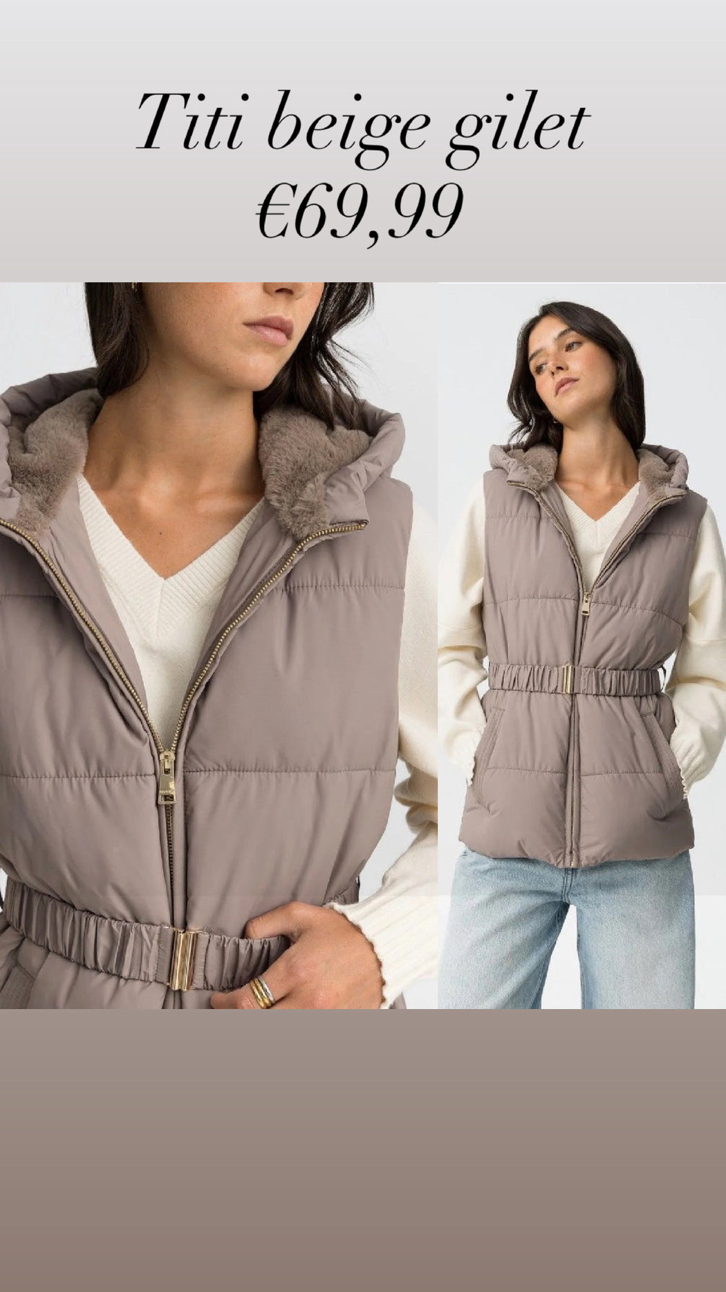 Titi beige gilet