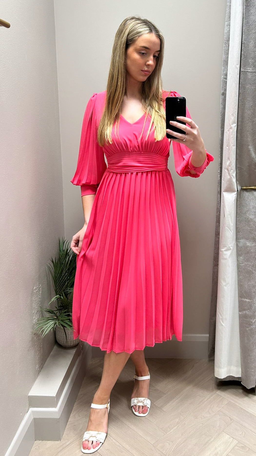 Hannah pink midi