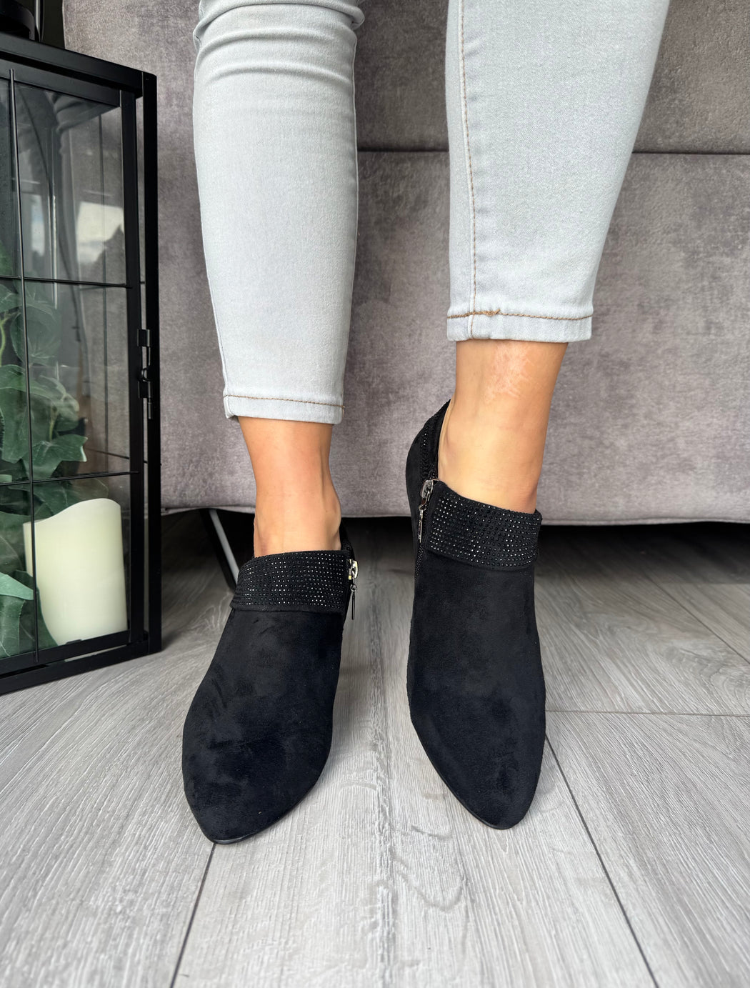 Blaina schwarz sparkle boot