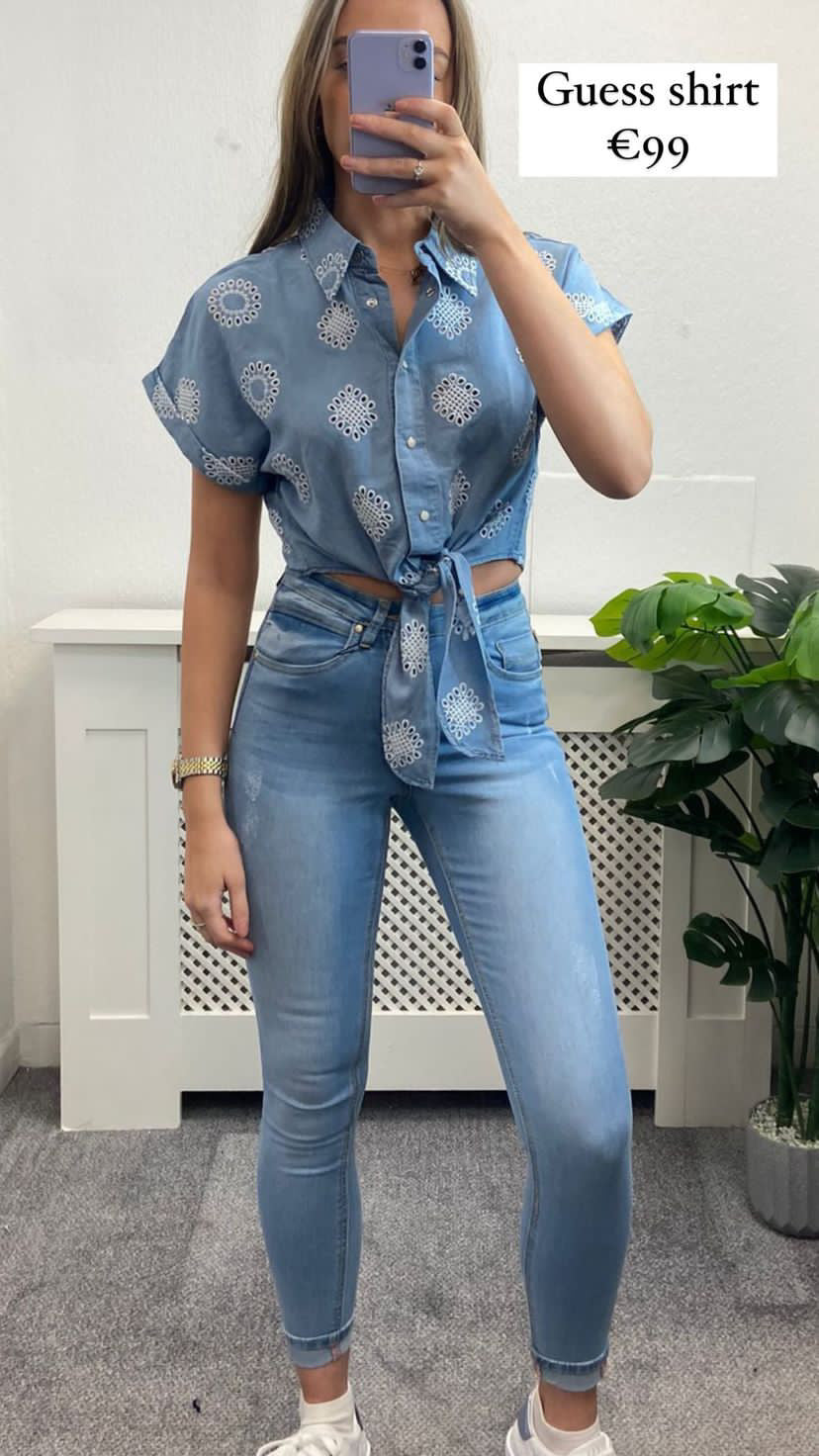 Baileys crop jeans ice blue