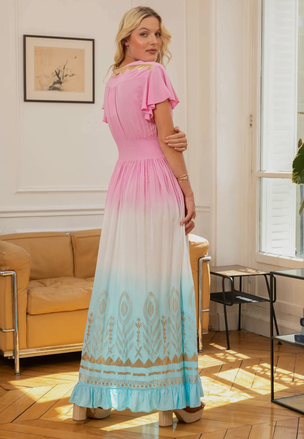 Maeve two tone maxi