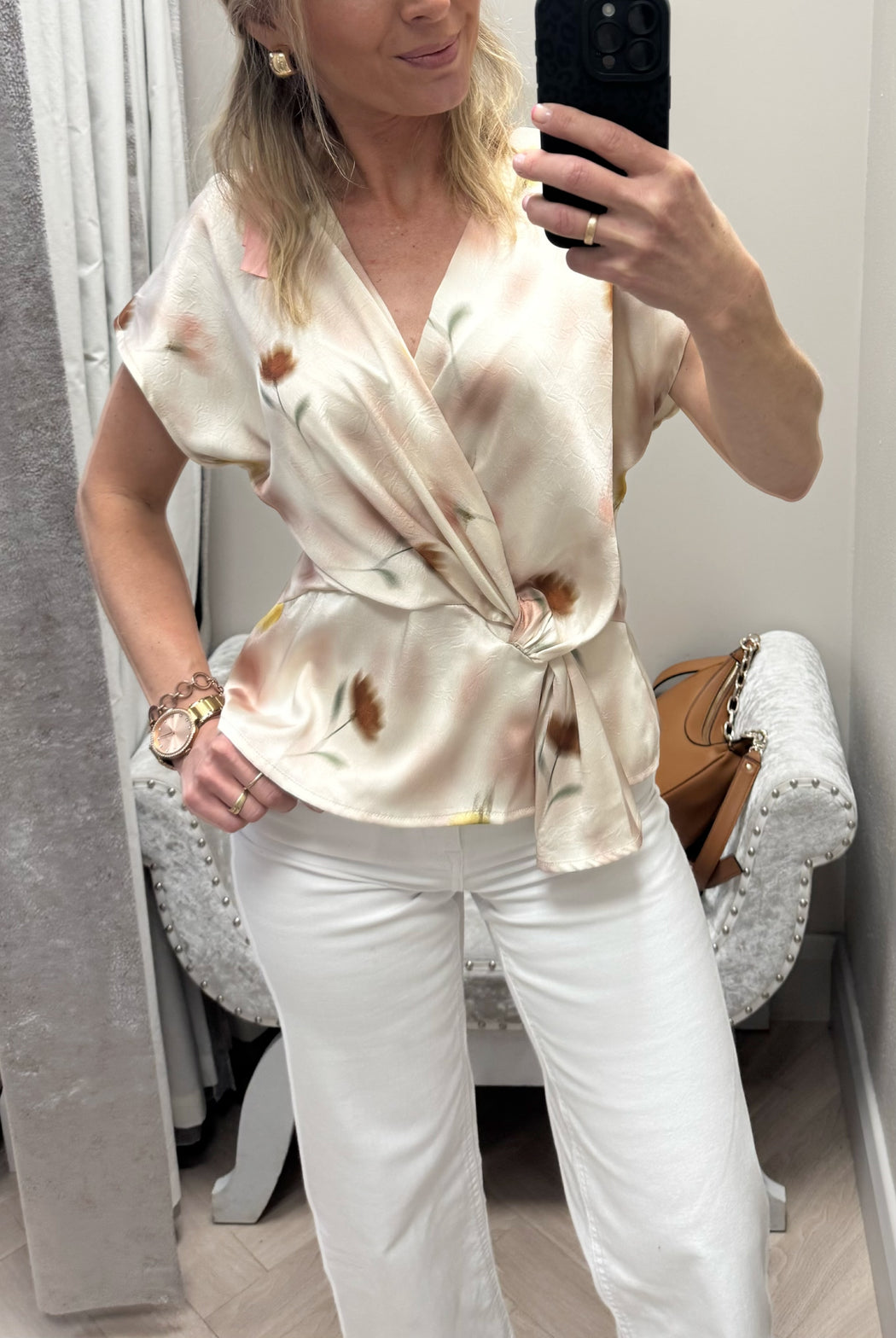 Sylvia wrap top
