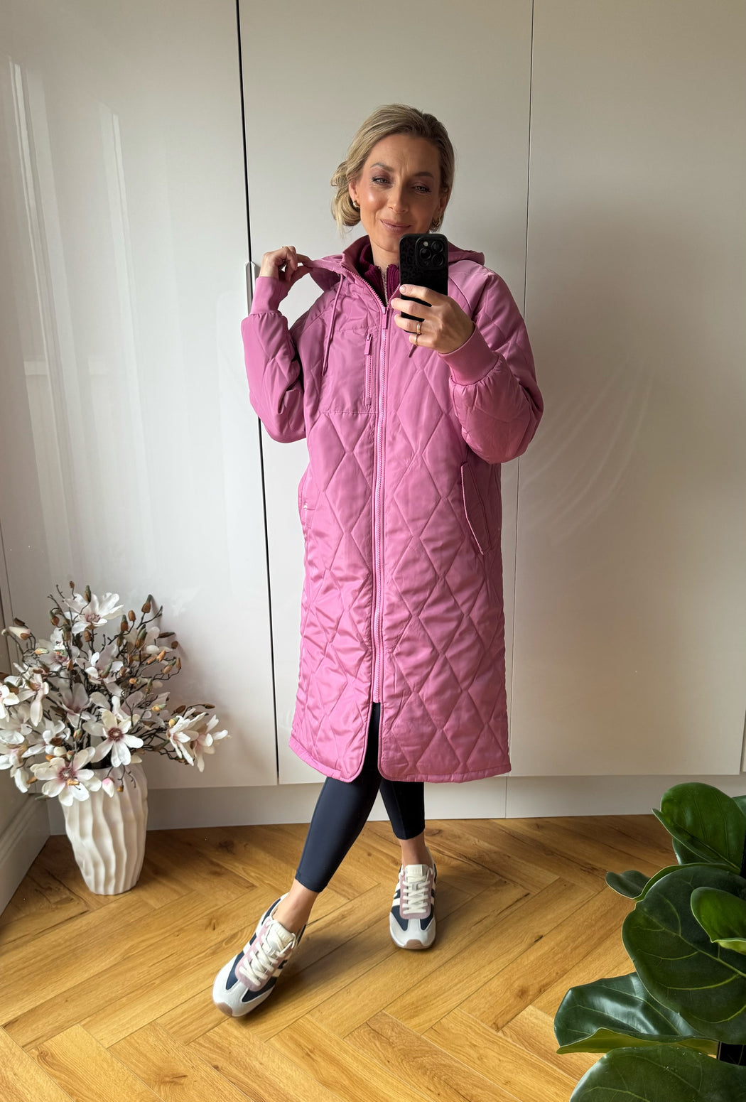 Casey Longline Coat Berry