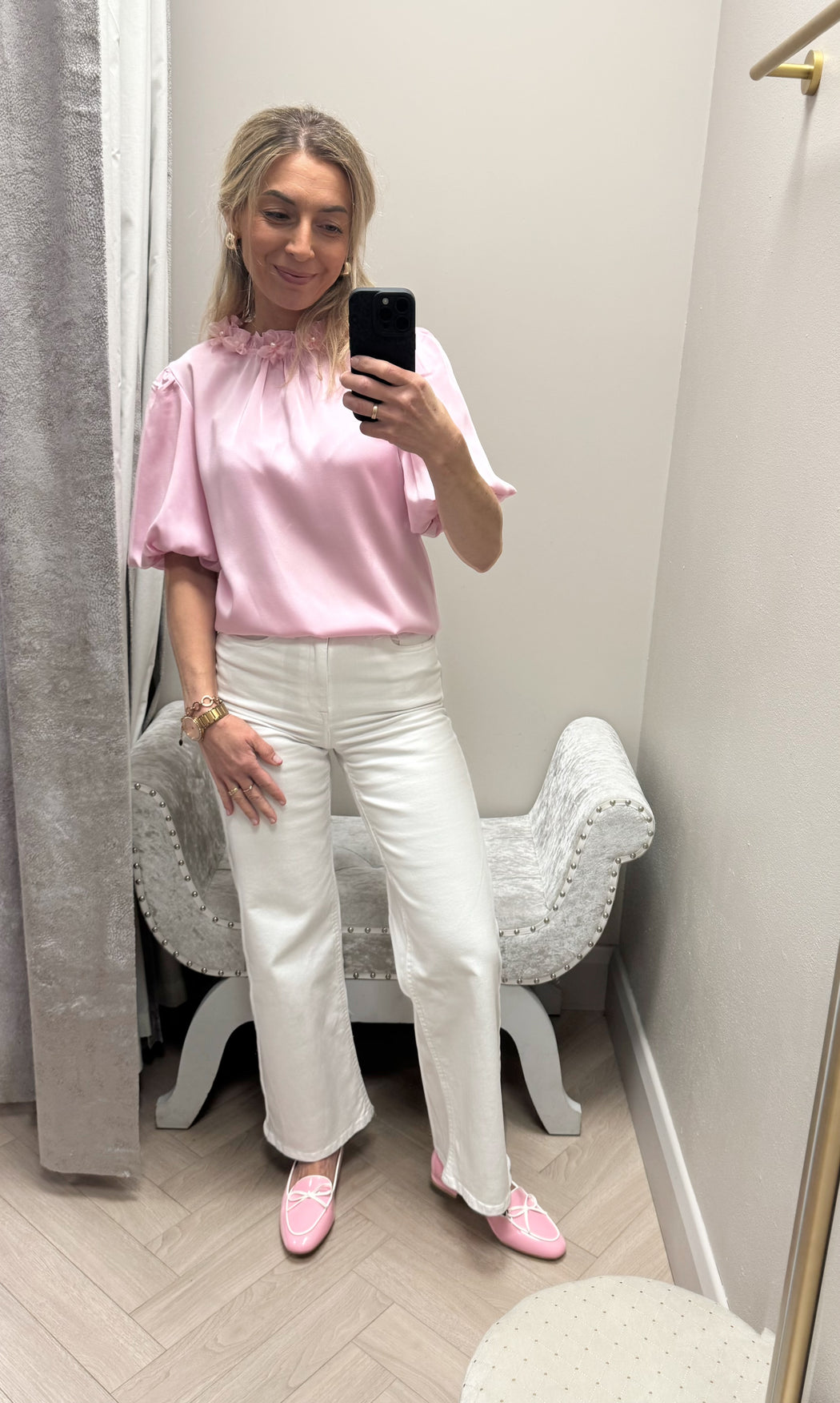 Elsie pink top