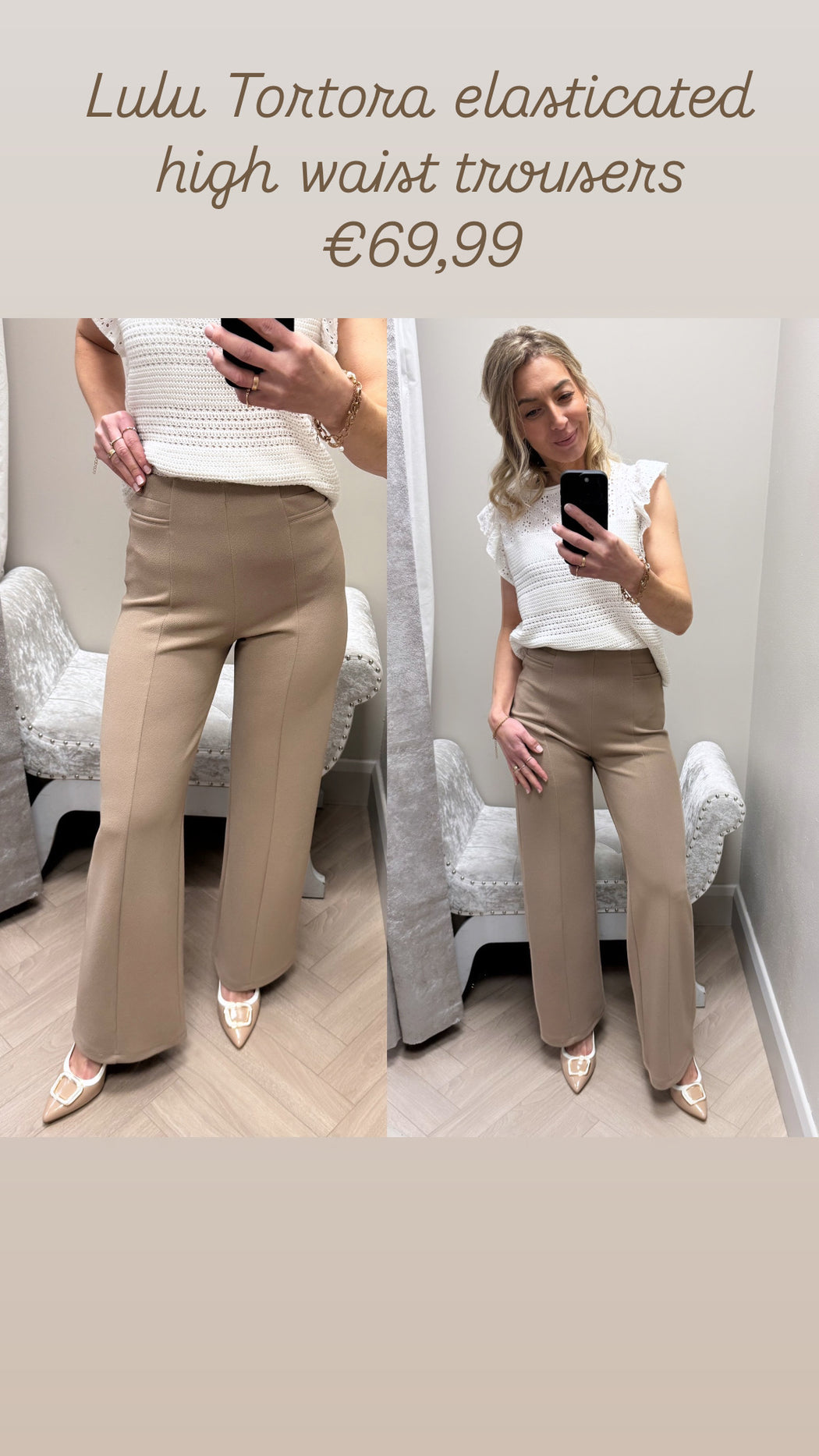 Lulu Tortora  elasticated high waist trousers