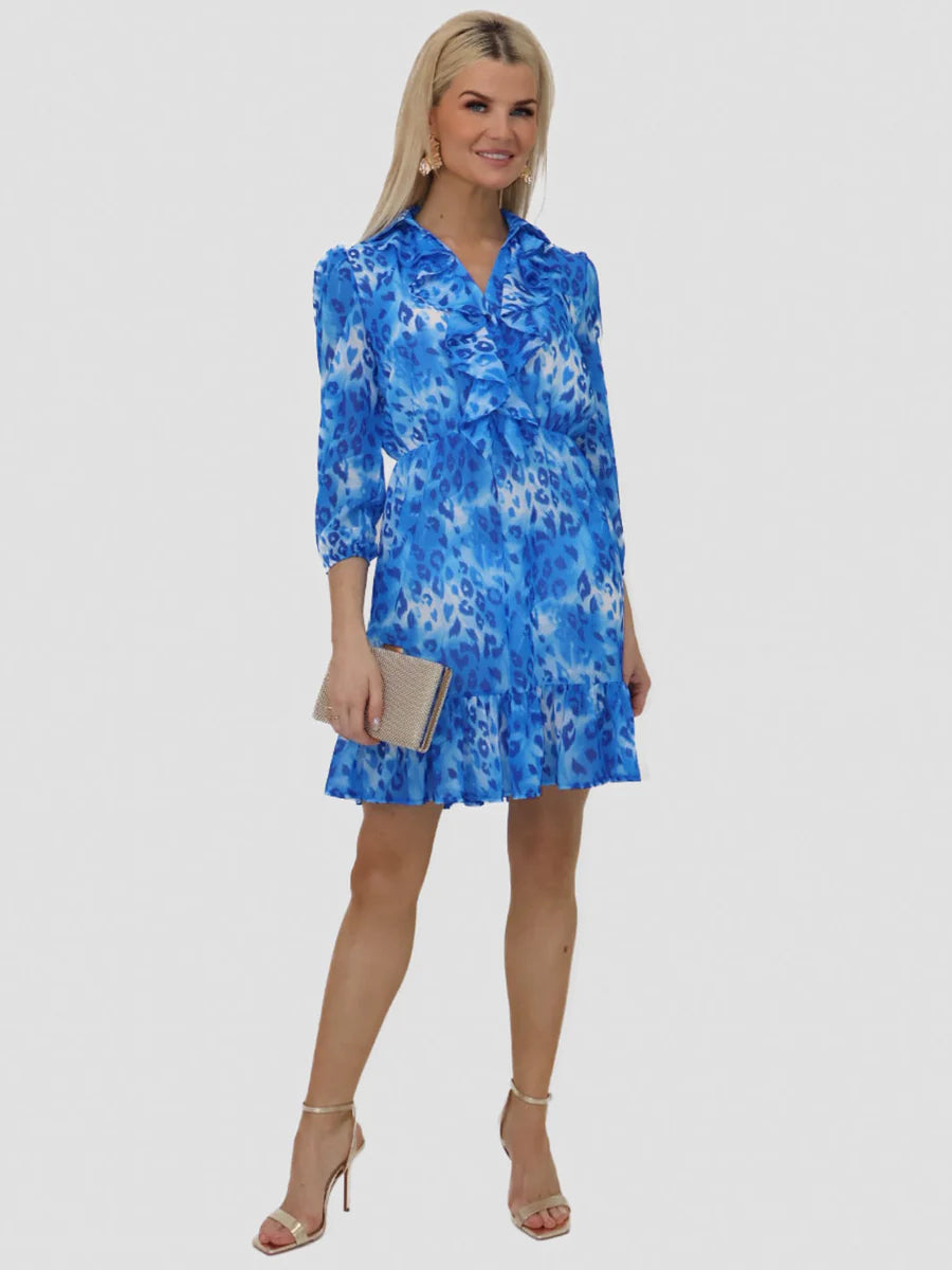 VICKY BLUE  MINI DRESS