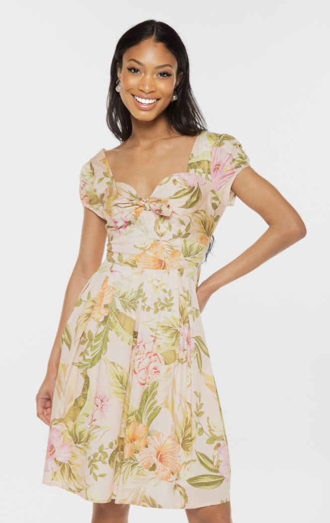 Floral karida Guess sweetheart dress