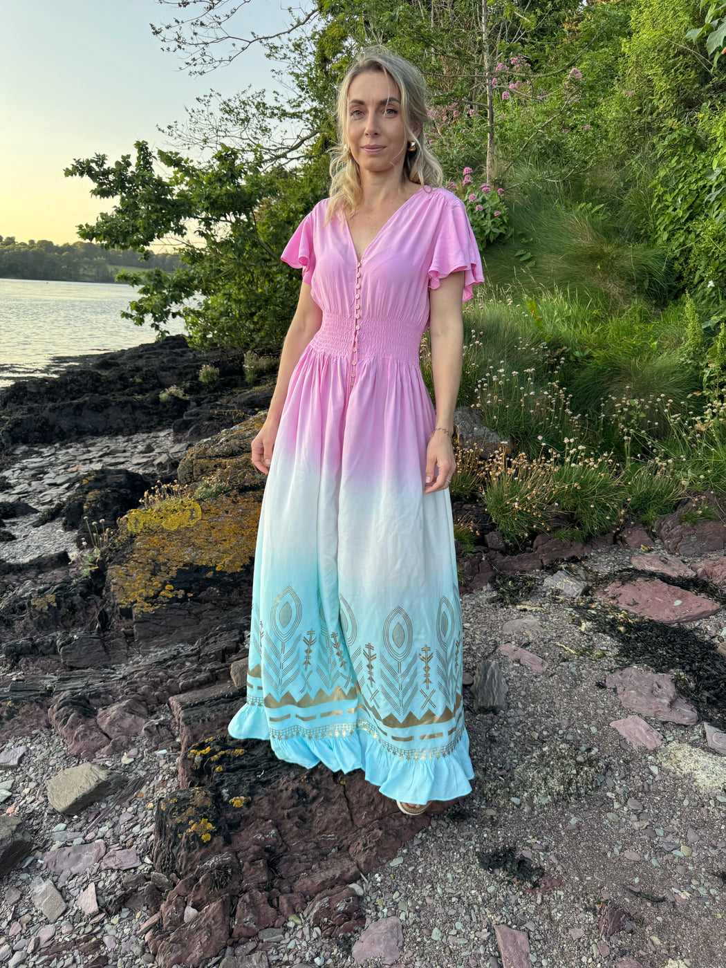 Maeve two tone maxi