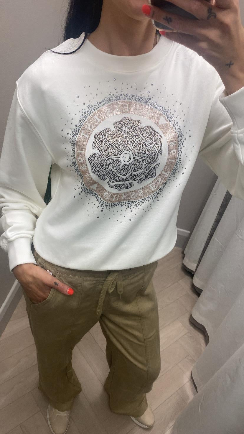 Guess peony logo sweater W5RQ05K7EX1