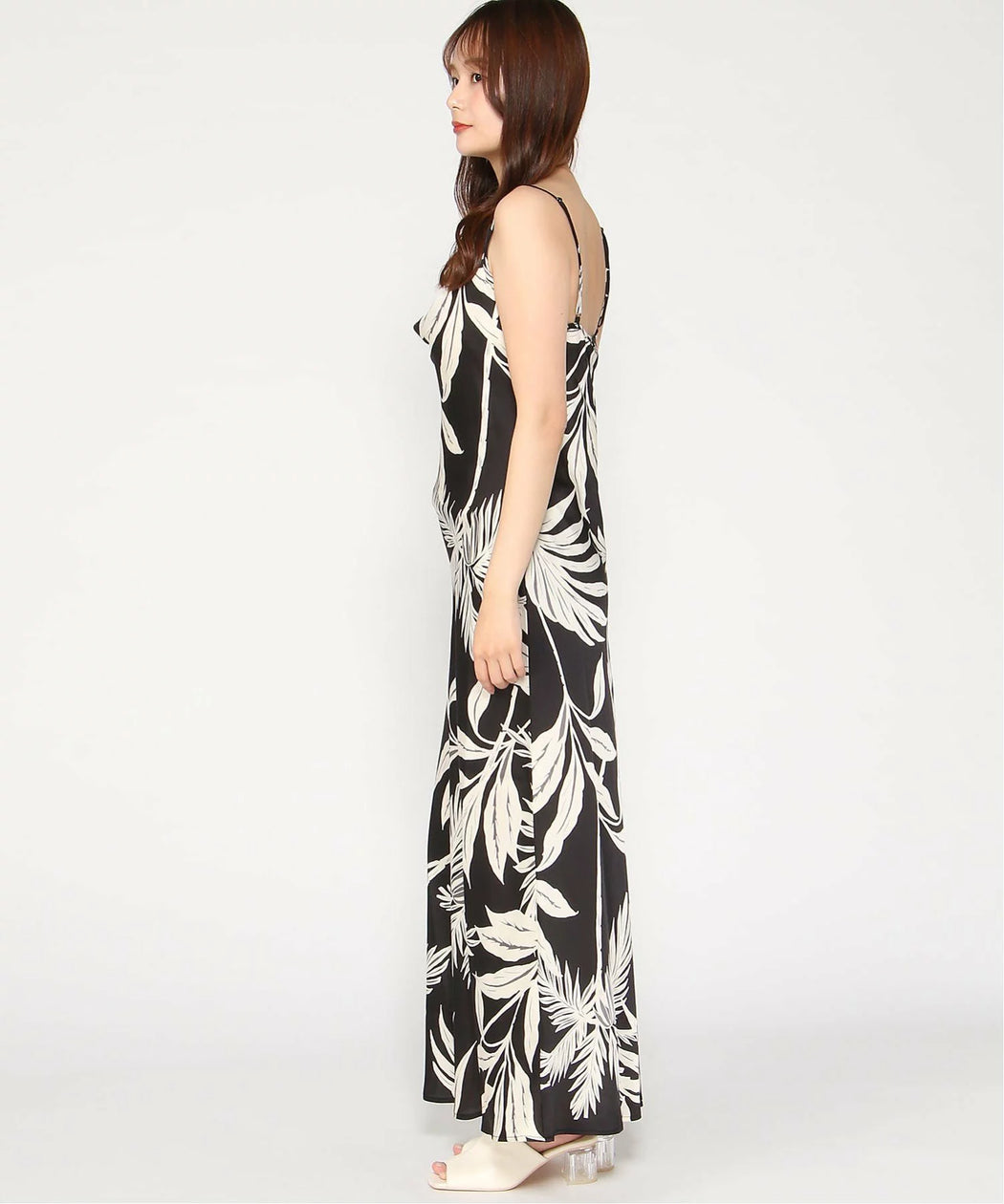 Guess akilina  boack satin slip dress w5gk85wh9c2