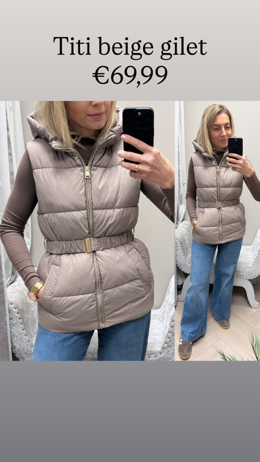 Titi beige gilet