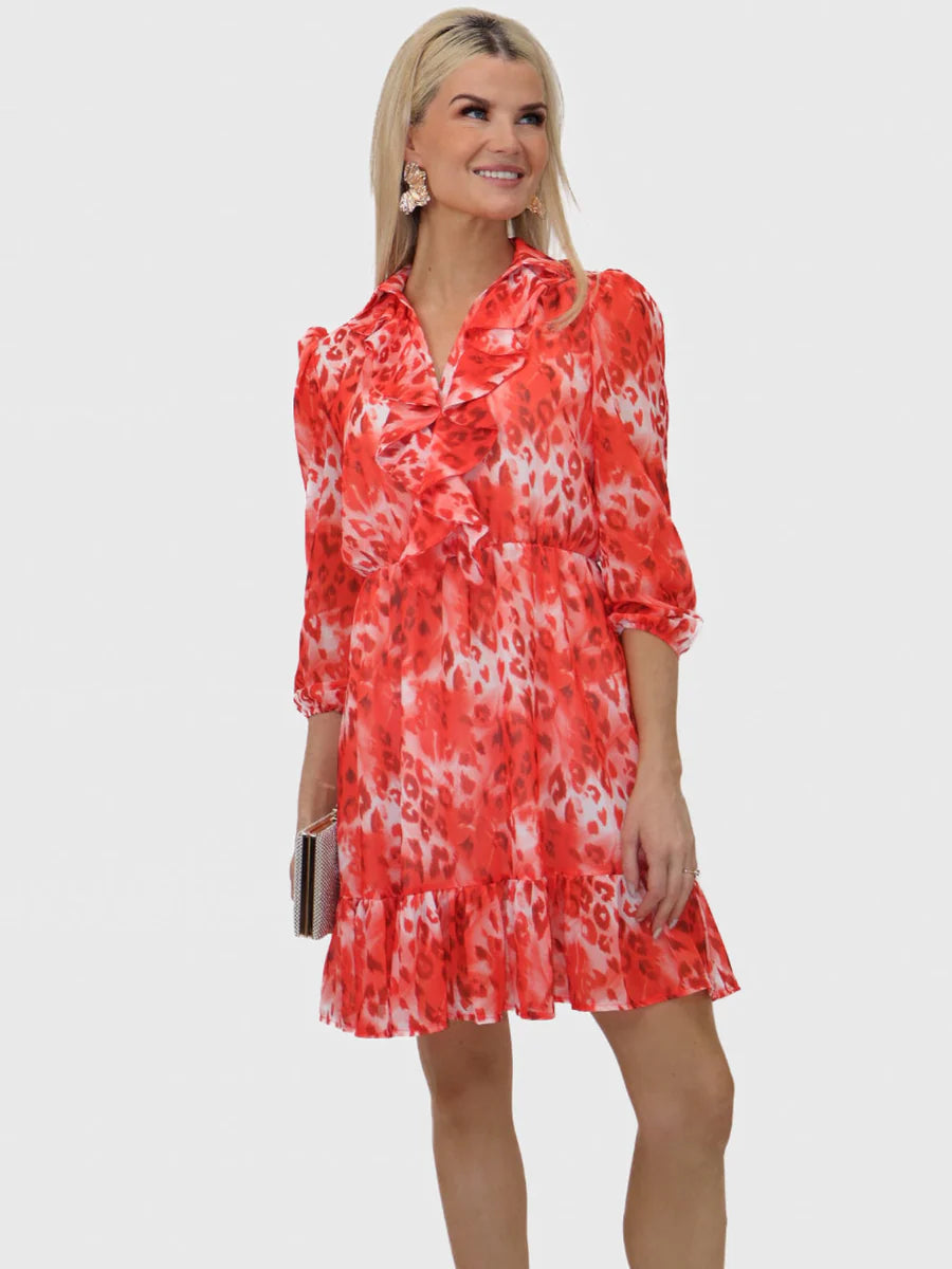VICKY CORAL MINI DRESS