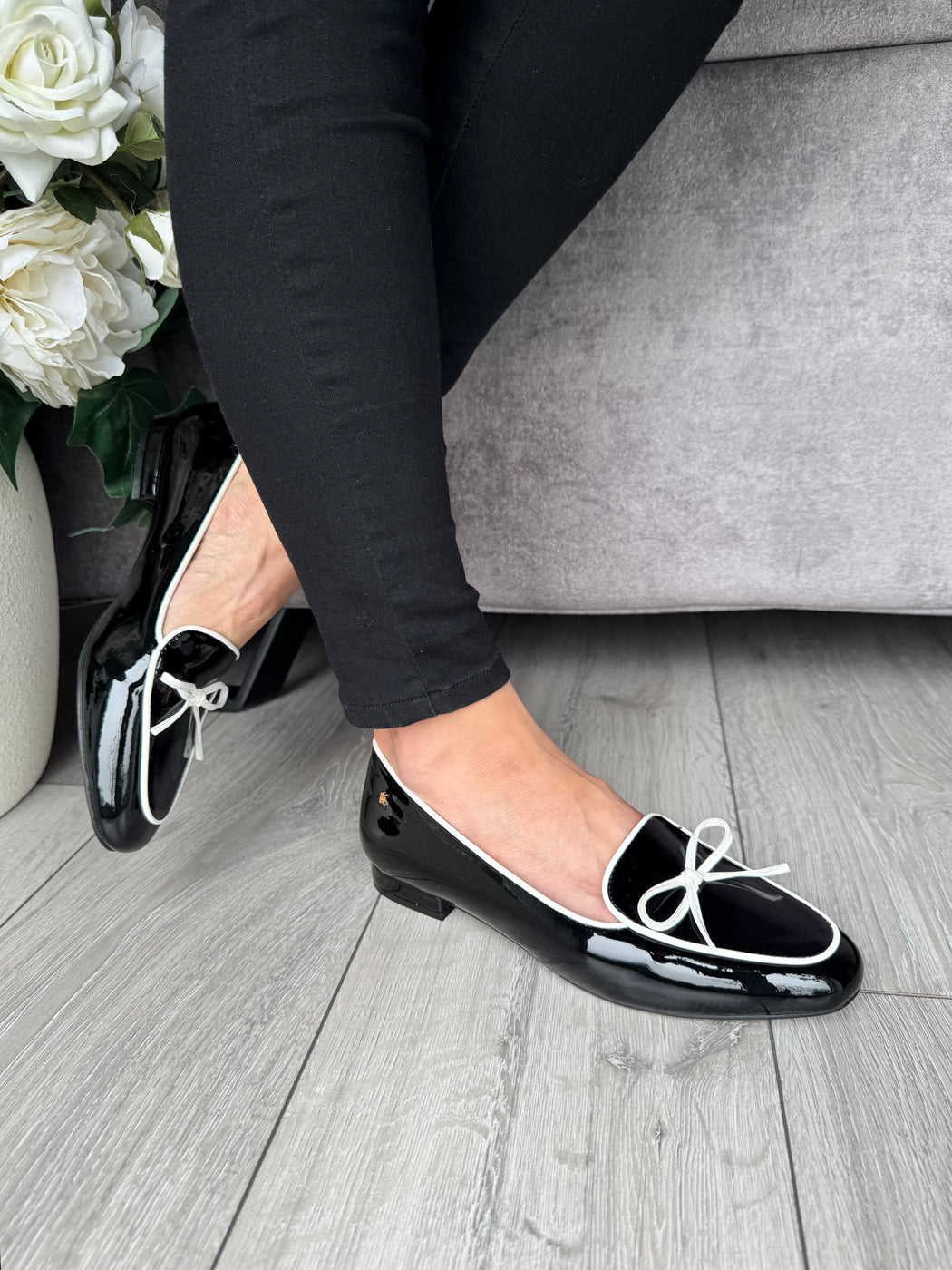 Flitton schwarz shine loafer
