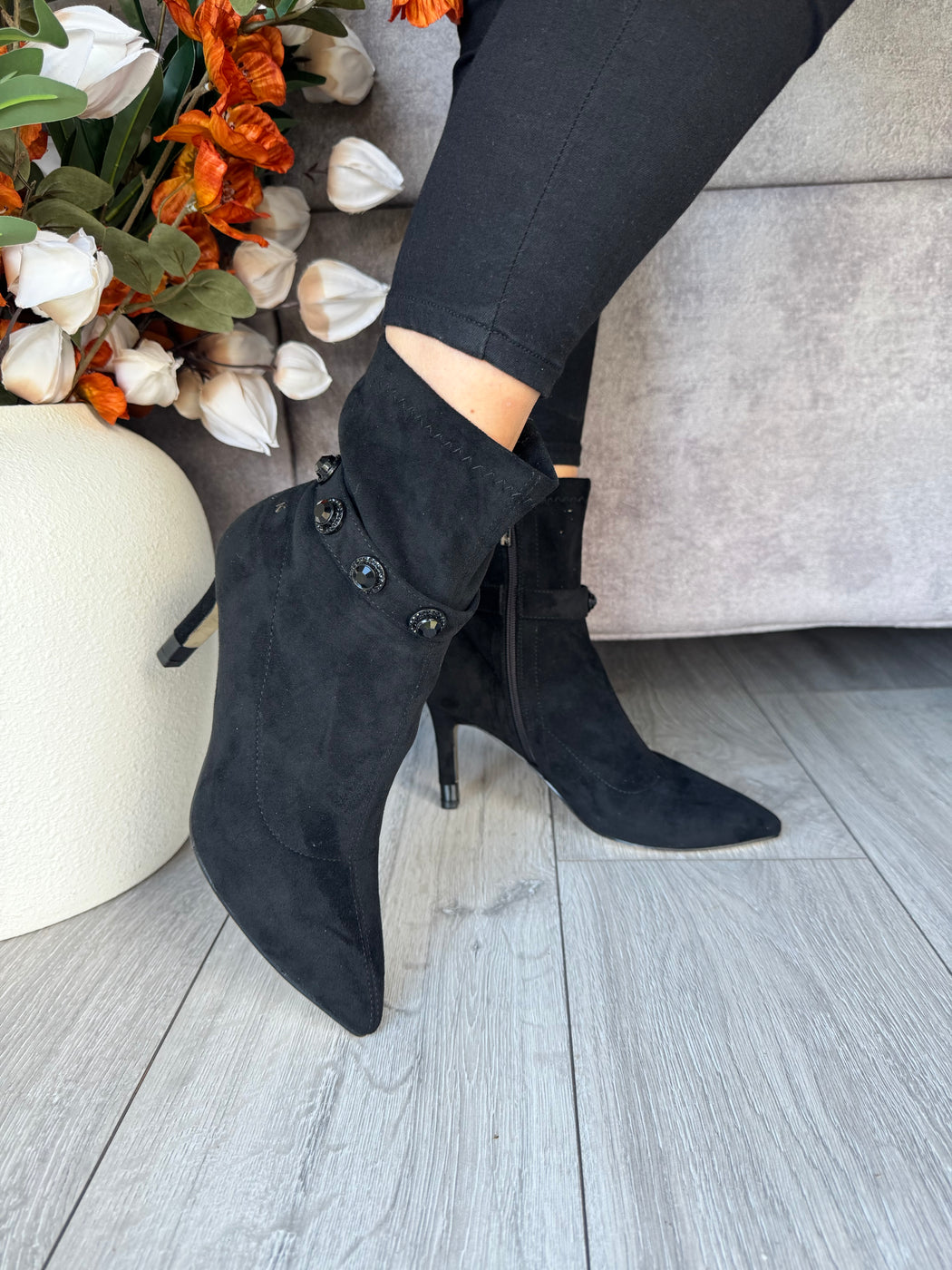 Tranmine schwarz black boots