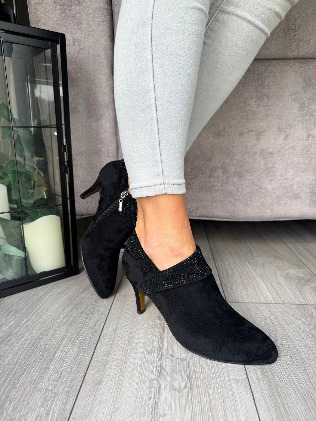 Blaina schwarz sparkle boot