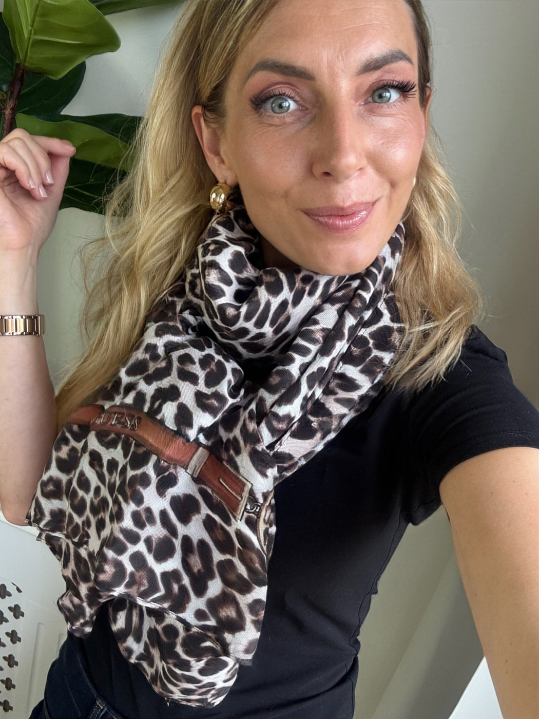 Guess Animalier Scarf-aw5349pol03-bro
