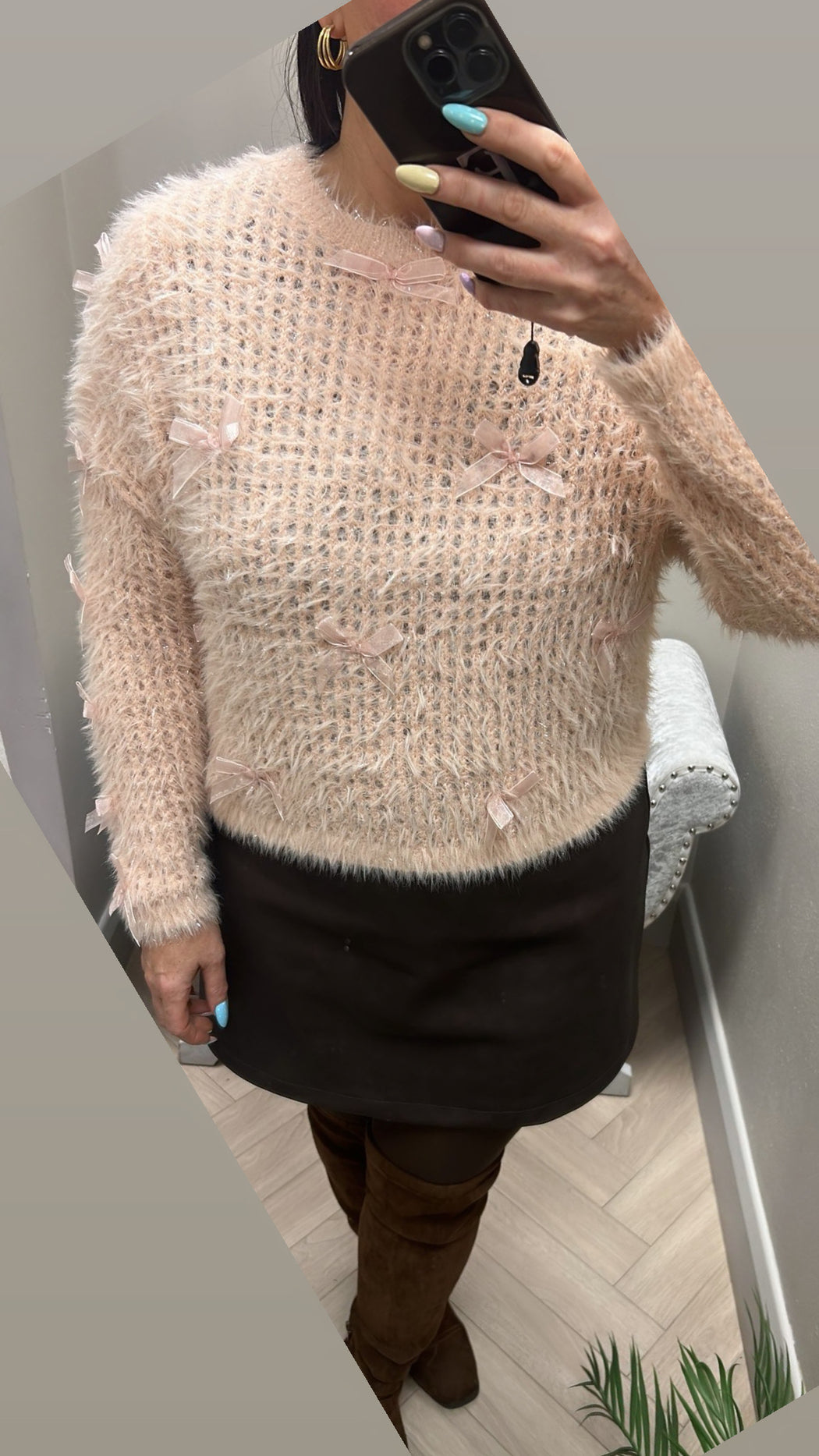 Guess blush hinata lurex knit