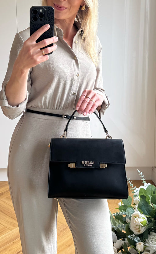 EVG964120 black eco aldith satchel bag