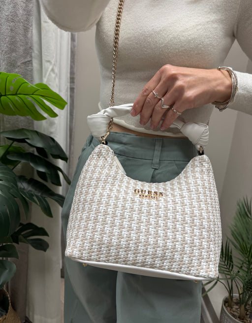 Guess White Multi MIREMA Bag. WG963101