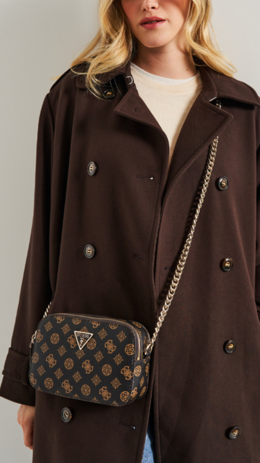PT787914 Mocha logo noelle crossbody