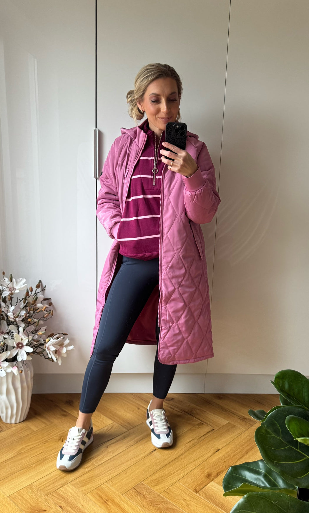 Casey Longline Coat Berry