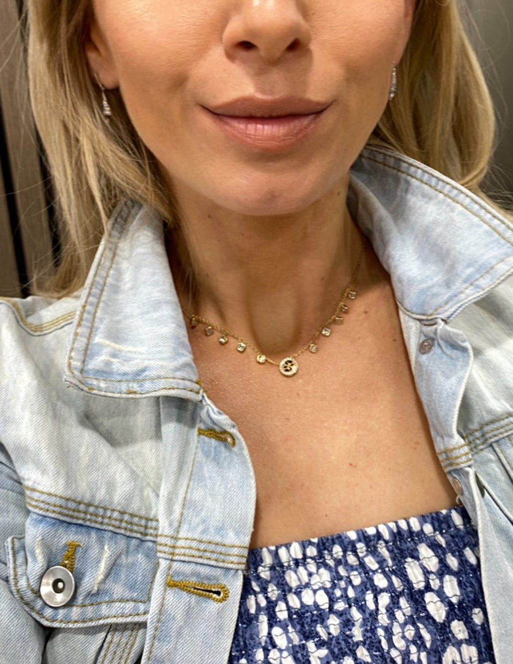 JUBN04155 guess gold necklace