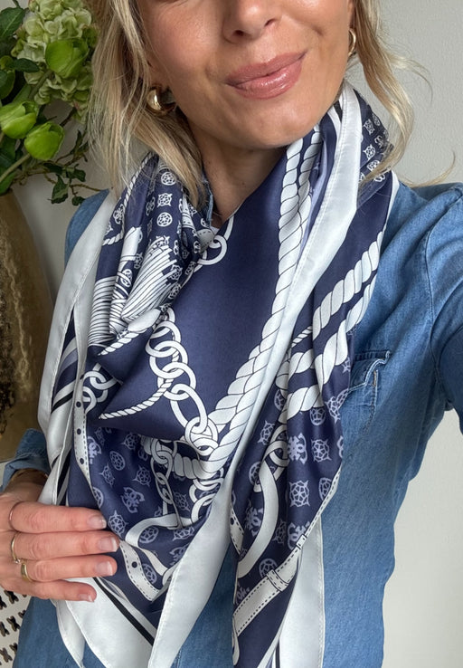 4G Peony Logo Kefiah Blue s arc aw5340pol03-bug