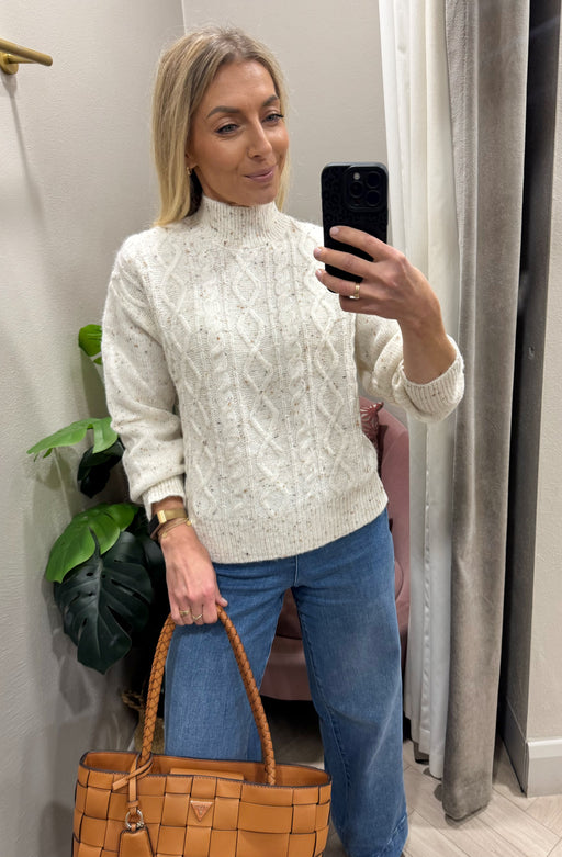 Hagall cream multi knit