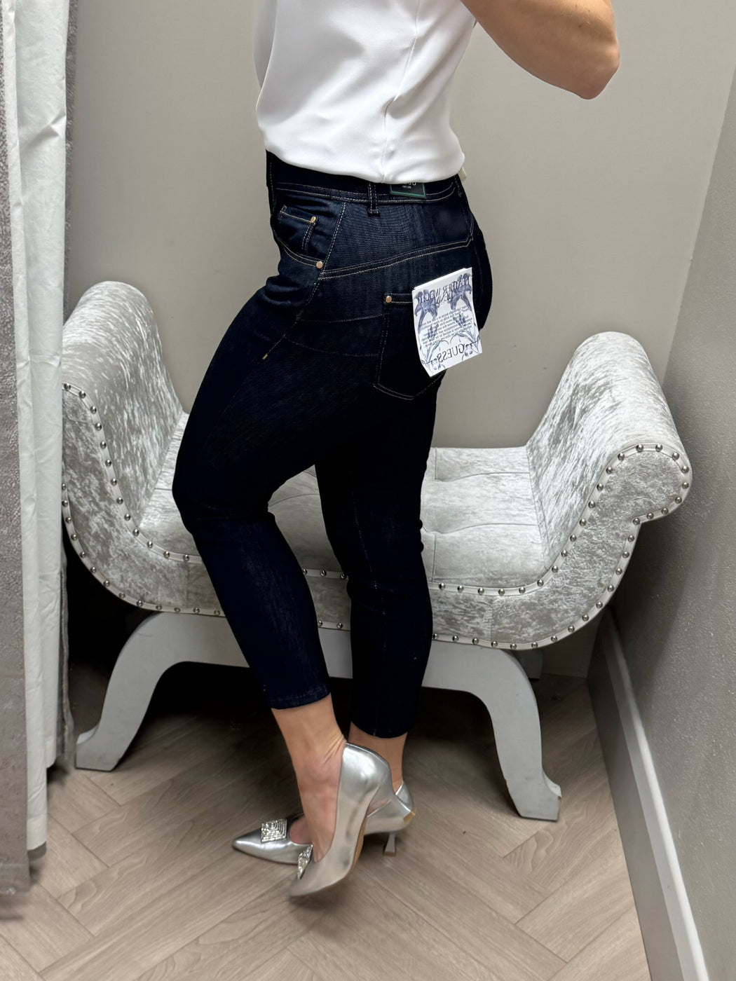 Guess shape up Capri skinny jeans W5GA80D5B43
