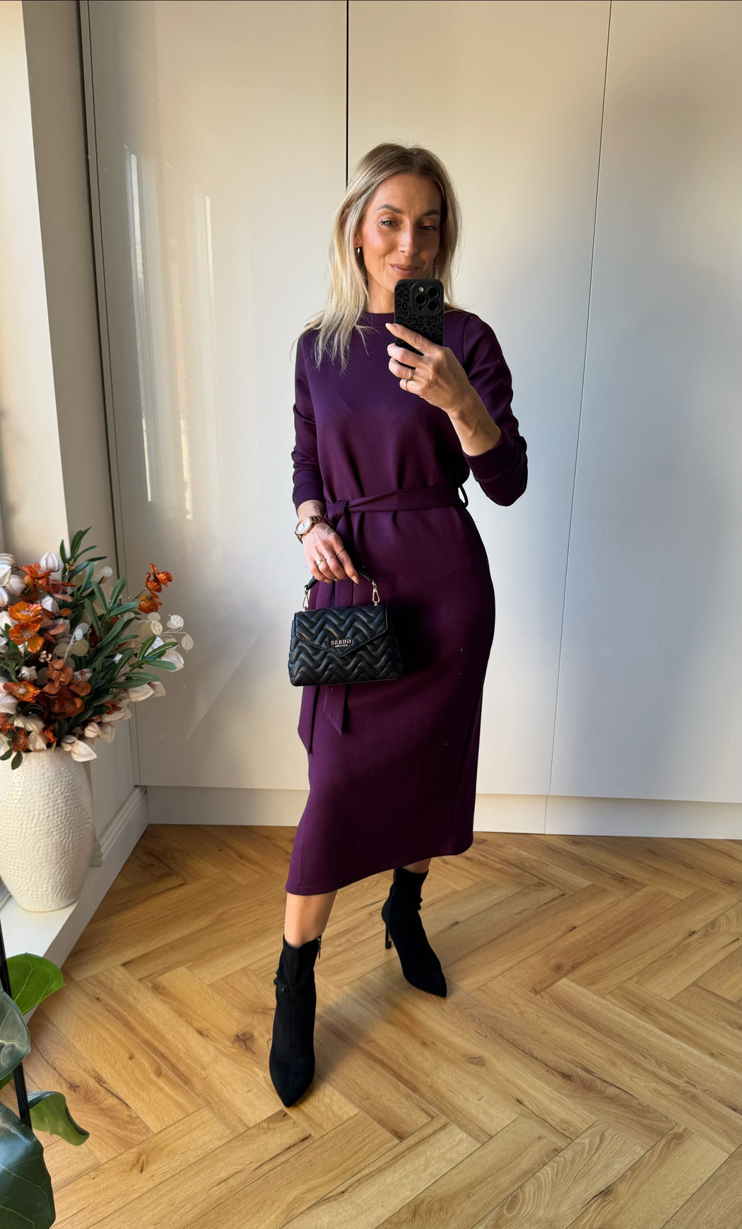 Lynette Dress Plum